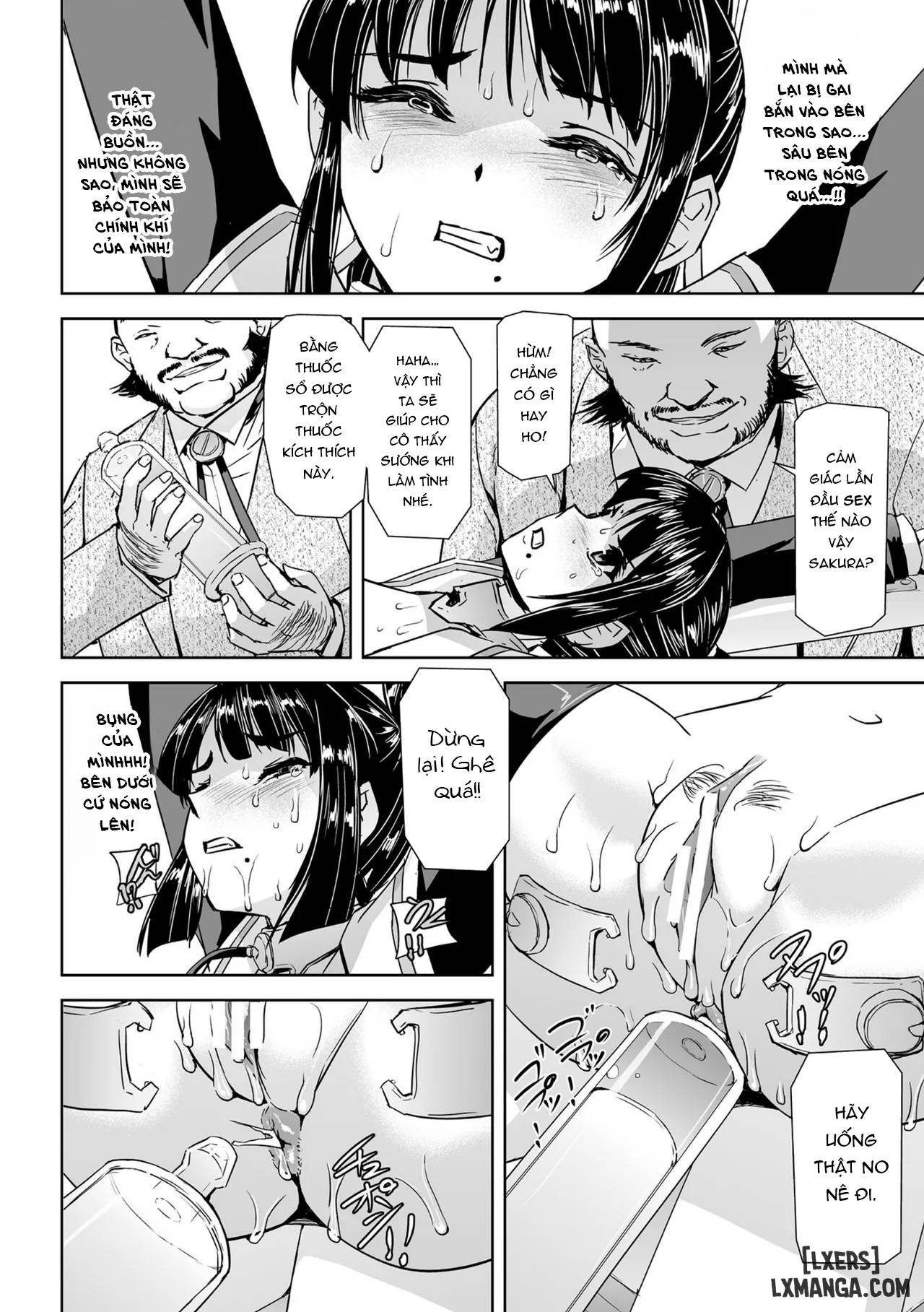 HentaiVN.net - Ảnh 28 - Torawareta Bishoujo Sousakan Kamishiro Sakura - Chap 3 + 4