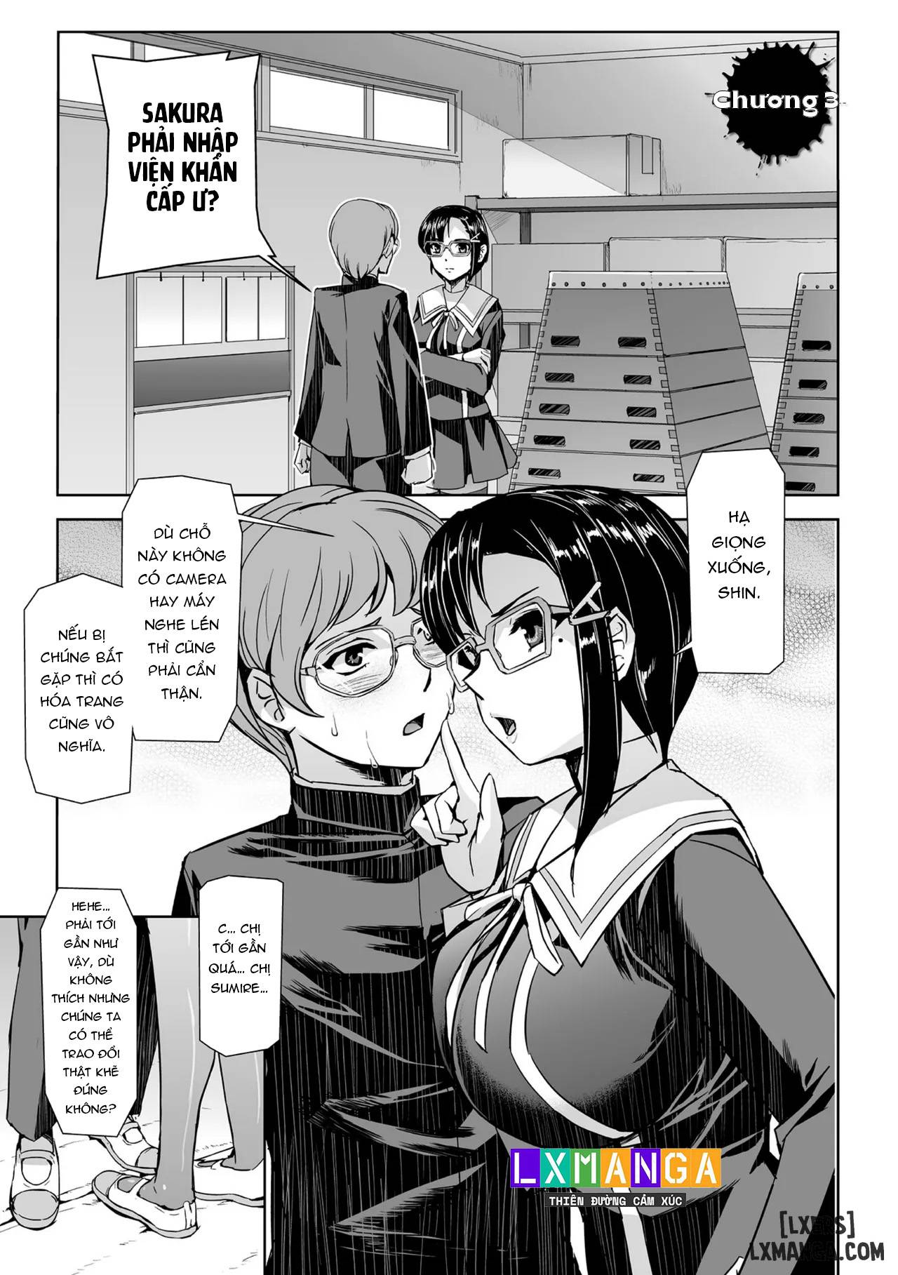HentaiVN.net - Ảnh 3 - Torawareta Bishoujo Sousakan Kamishiro Sakura - Chap 3 + 4