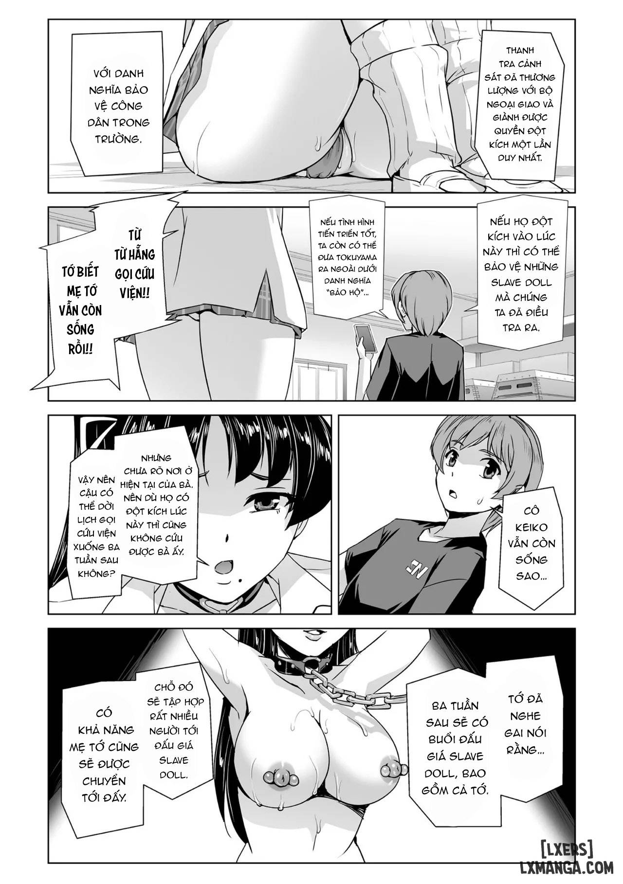 HentaiVN.net - Ảnh 8 - Torawareta Bishoujo Sousakan Kamishiro Sakura - Chap 5 + 6 + 7: End.