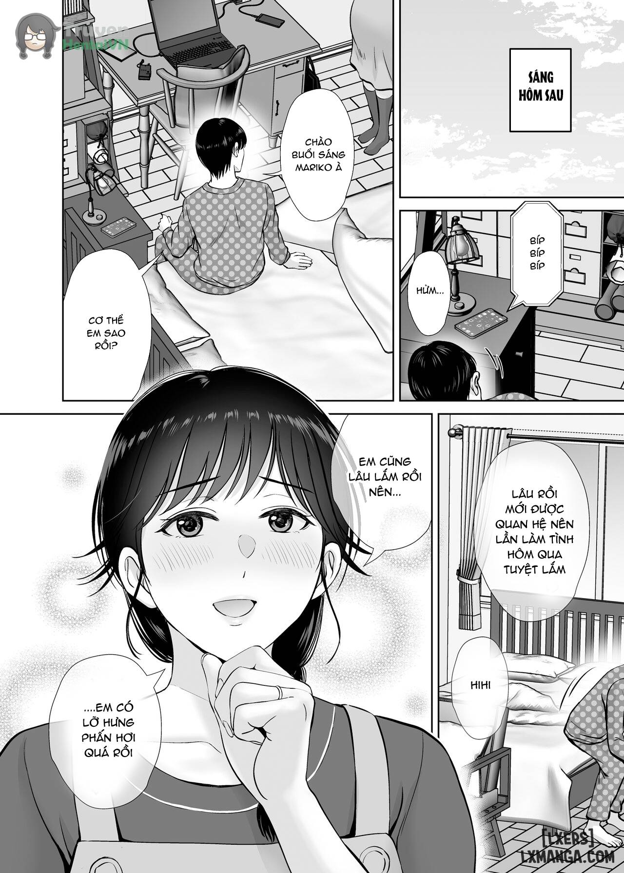 HentaiVN.net - Ảnh 27 - Kyonyuu Kaa-san ga Boku no Me mo Mae de 2 ~Bonyuu Mamire de Ikimakutta Hanashi~ - Oneshot