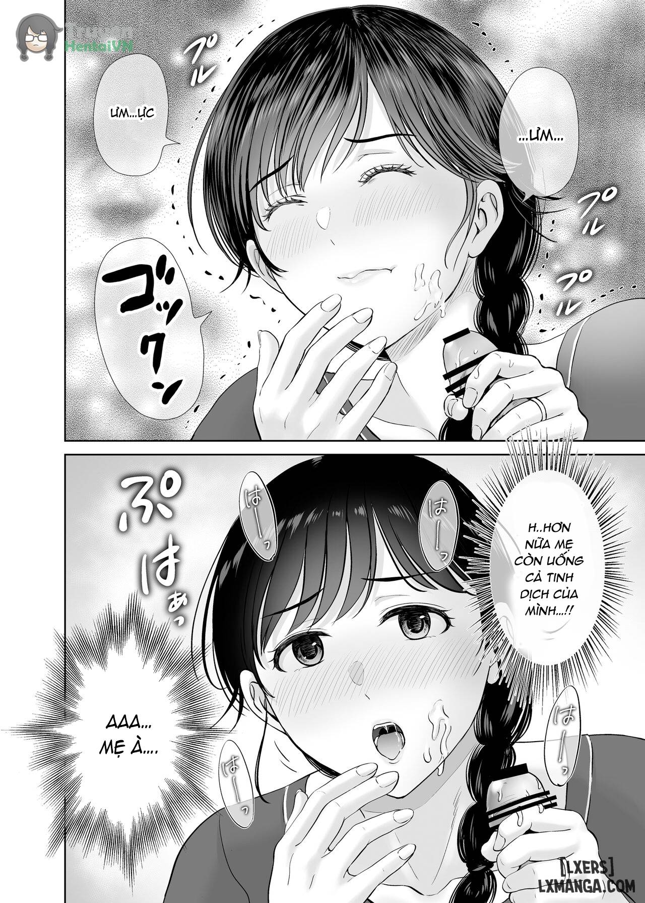 HentaiVN.net - Ảnh 43 - Kyonyuu Kaa-san ga Boku no Me mo Mae de 2 ~Bonyuu Mamire de Ikimakutta Hanashi~ - Oneshot