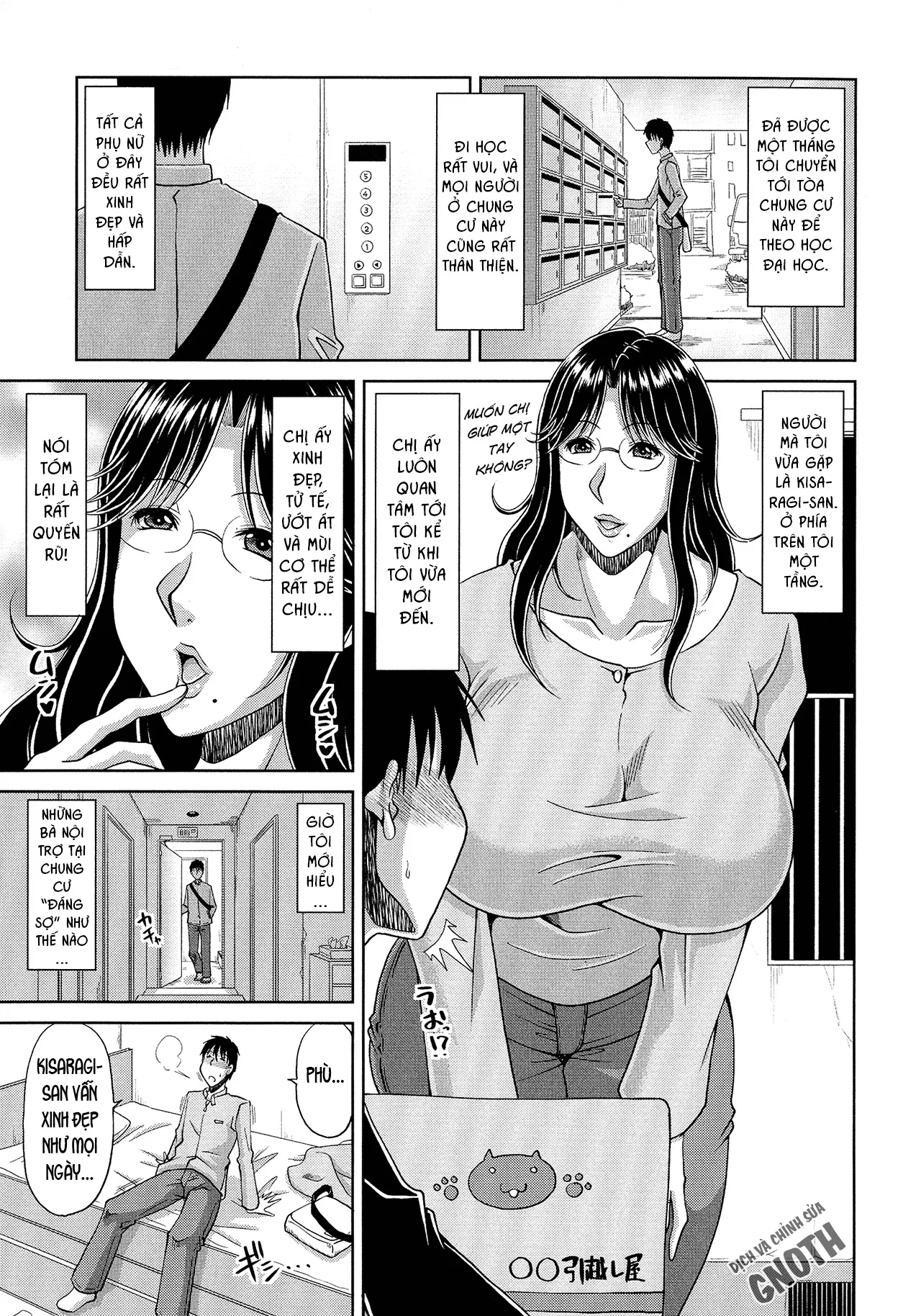 HentaiVN.net - Ảnh 8 - Haramase!~Tanetsuke sareru Hitozuma-tachi~ [Delizuma ~Danchizuma no Himitsu] - Chap 1 - Chung cư dâm dục (1)