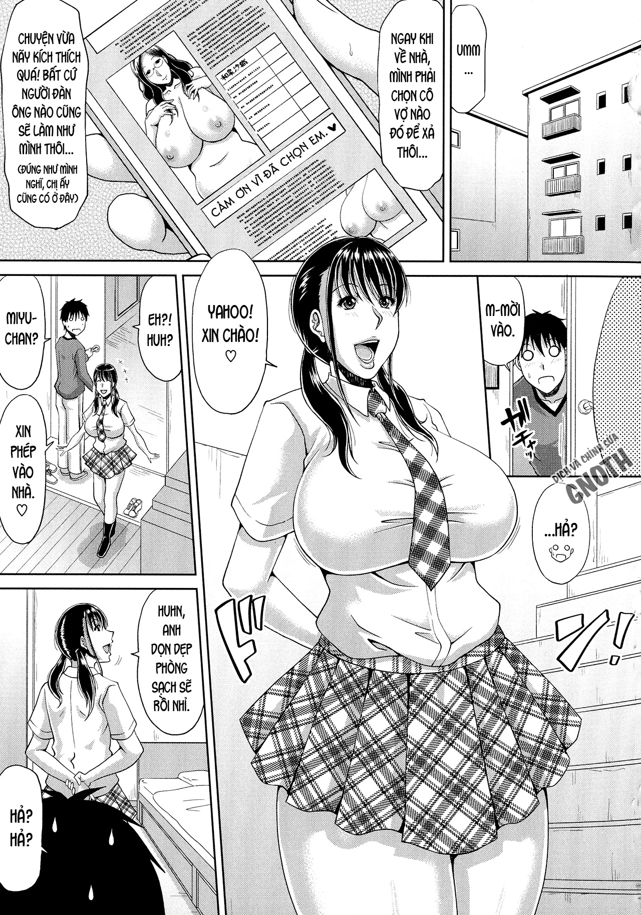 HentaiVN.net - Ảnh 4 - Haramase!~Tanetsuke sareru Hitozuma-tachi~ [Delizuma ~Danchizuma no Himitsu] - Chap 5 - Chung cư dâm dục (5)