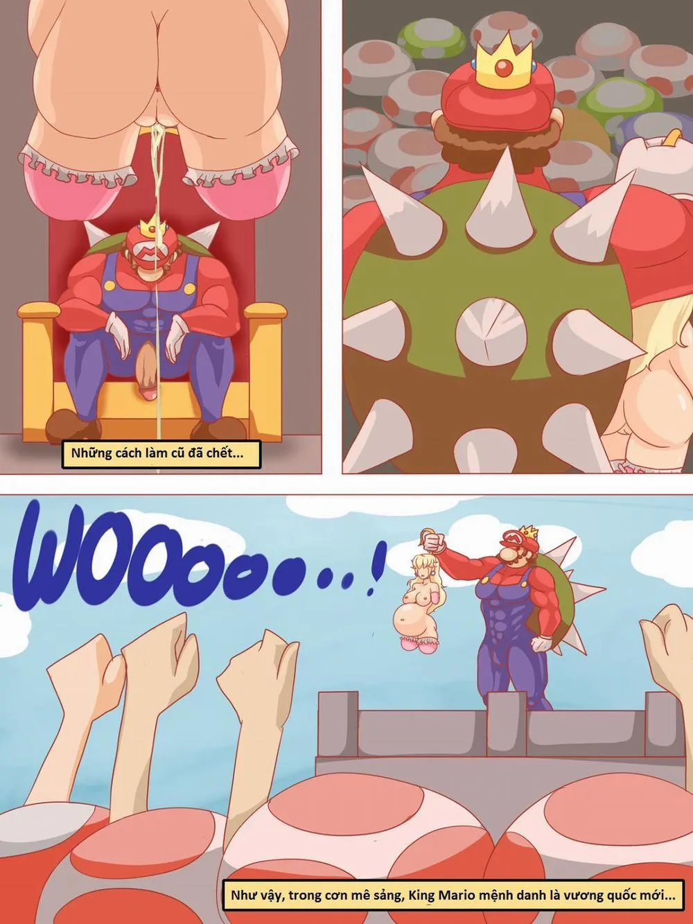 HentaiVN.net - Ảnh 27 - Mushed Shrooms Kingdom - Chương 3 Cứu Peach Và Kết thúc hành trình