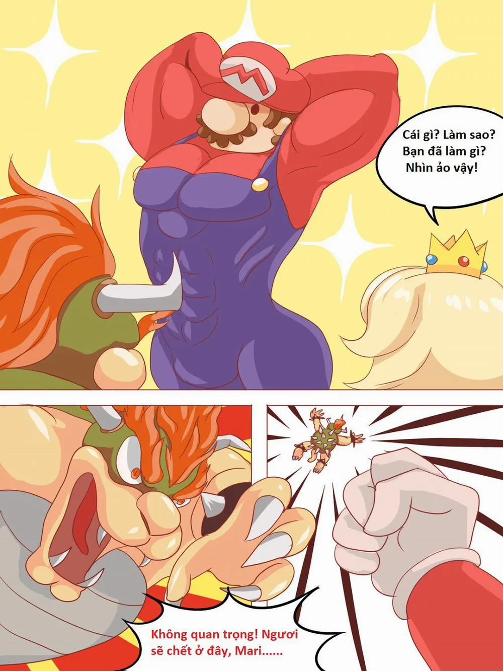 HentaiVN.net - Ảnh 8 - Mushed Shrooms Kingdom - Chương 3 Cứu Peach Và Kết thúc hành trình