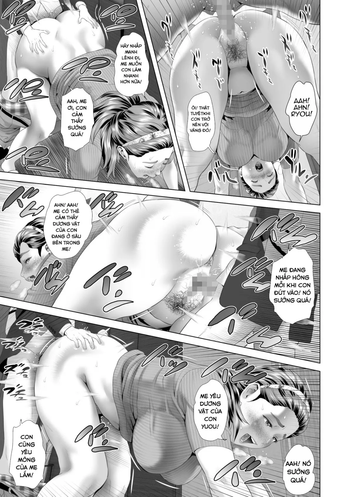 HentaiVN.net - Ảnh 7 - Kinjo Yuuwaku Musuko o Icha Love SEX Zuke ni Suru Haha Hen - Chap 1