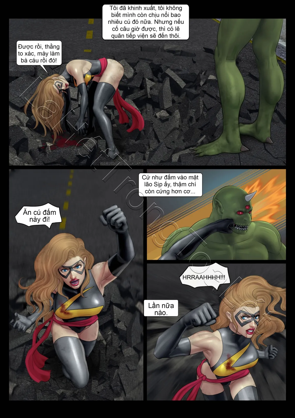 HentaiVN.net - Ảnh 12 - Ác mộng của các Avenger (GURO) [Avengers' Nightmare] - Ngày tàn của Ms. Marvel (tập 1)