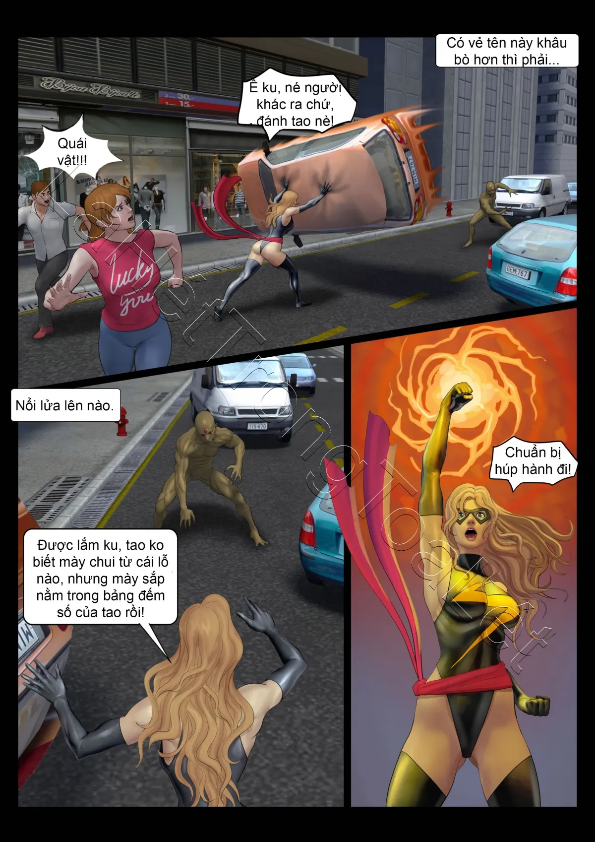 HentaiVN.net - Ảnh 5 - Ác mộng của các Avenger (GURO) [Avengers' Nightmare] - Ngày tàn của Ms. Marvel (tập 1)