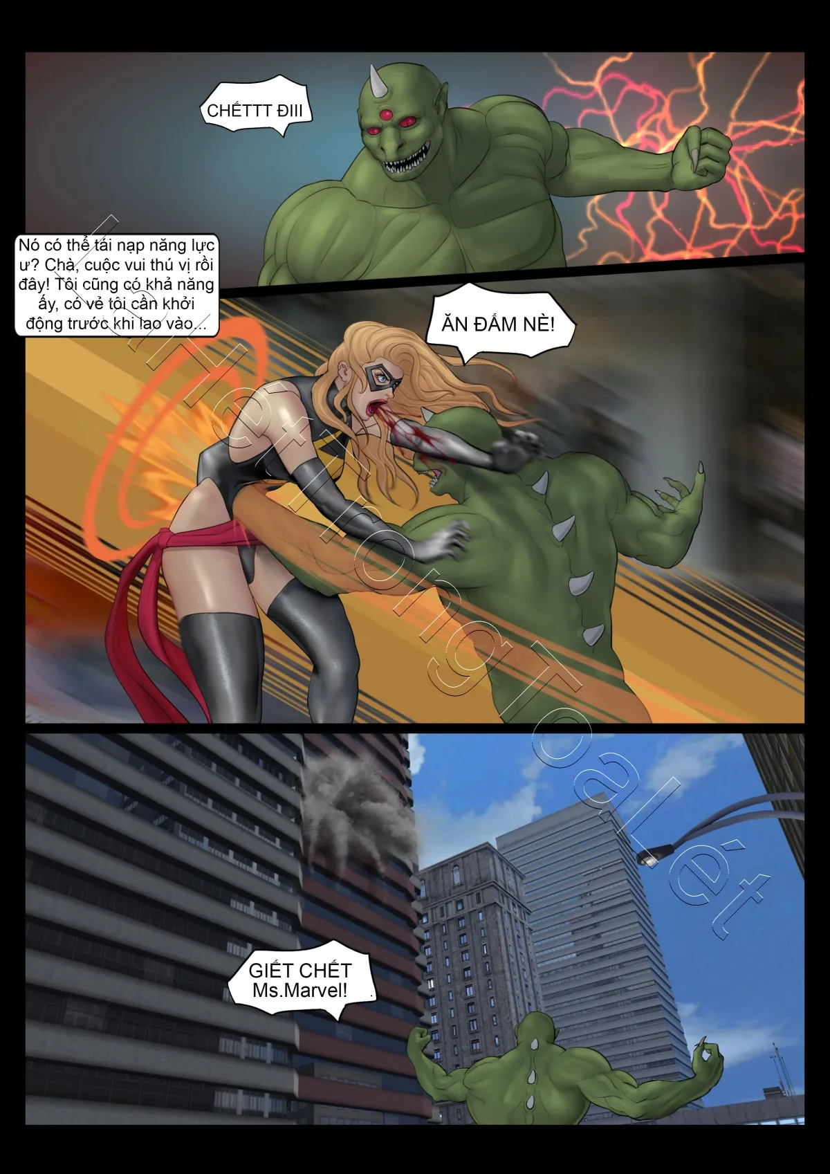 HentaiVN.net - Ảnh 9 - Ác mộng của các Avenger (GURO) [Avengers' Nightmare] - Ngày tàn của Ms. Marvel (tập 1)