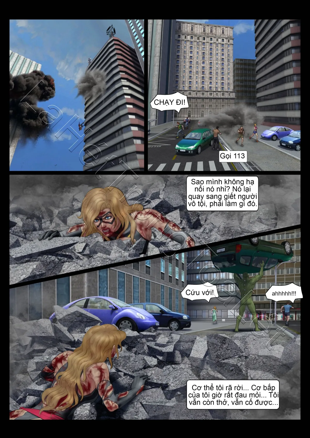 HentaiVN.net - Ảnh 12 - Ác mộng của các Avenger (GURO) [Avengers' Nightmare] - Ngày tàn của Ms. Marvel (tập 2)
