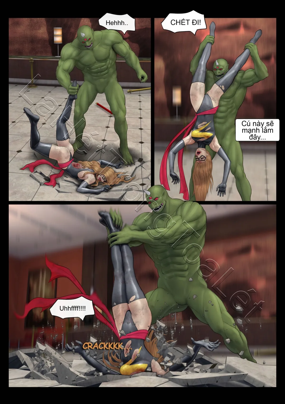 HentaiVN.net - Ảnh 6 - Ác mộng của các Avenger (GURO) [Avengers' Nightmare] - Ngày tàn của Ms. Marvel (tập 2)