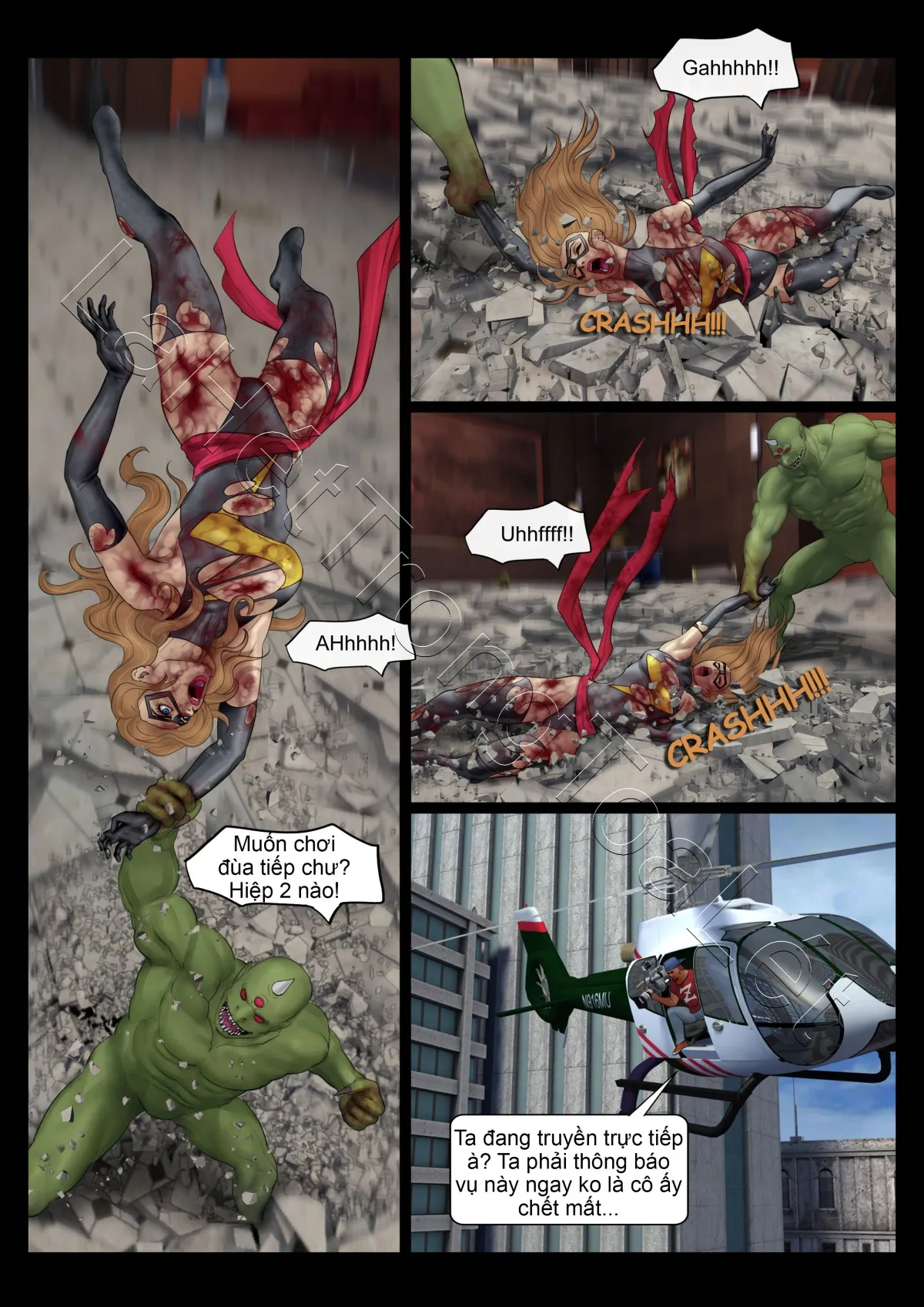 HentaiVN.net - Ảnh 9 - Ác mộng của các Avenger (GURO) [Avengers' Nightmare] - Ngày tàn của Ms. Marvel (tập 2)