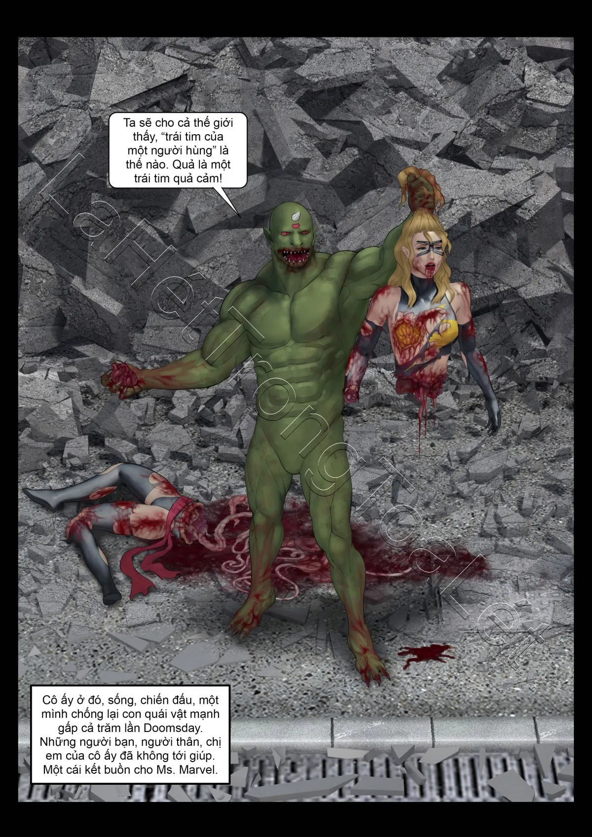 HentaiVN.net - Ảnh 12 - Ác mộng của các Avenger (GURO) [Avengers' Nightmare] - Ngày tàn của Ms. Marvel (tập 3)