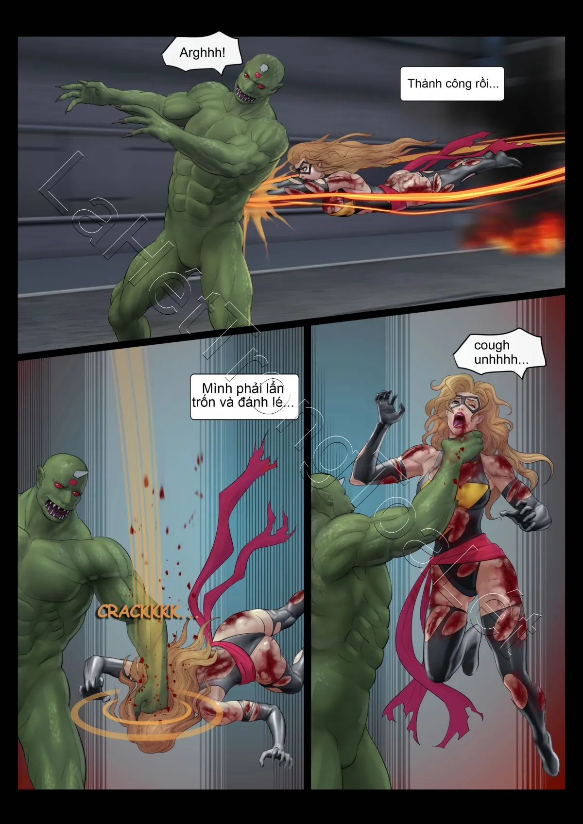 HentaiVN.net - Ảnh 3 - Ác mộng của các Avenger (GURO) [Avengers' Nightmare] - Ngày tàn của Ms. Marvel (tập 3)