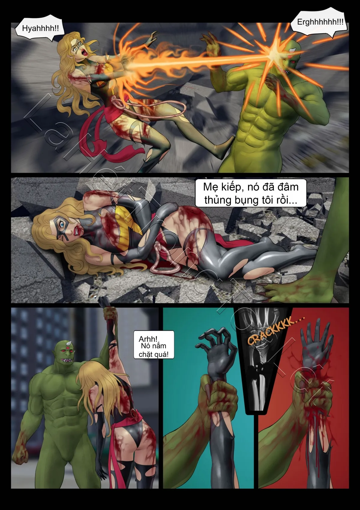 HentaiVN.net - Ảnh 6 - Ác mộng của các Avenger (GURO) [Avengers' Nightmare] - Ngày tàn của Ms. Marvel (tập 3)
