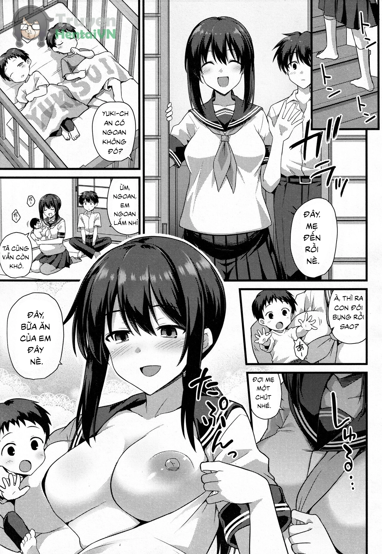 HentaiVN.net - Ảnh 8 - Sakura-chan-chi no Oyakodon 2-haime! - Oneshot