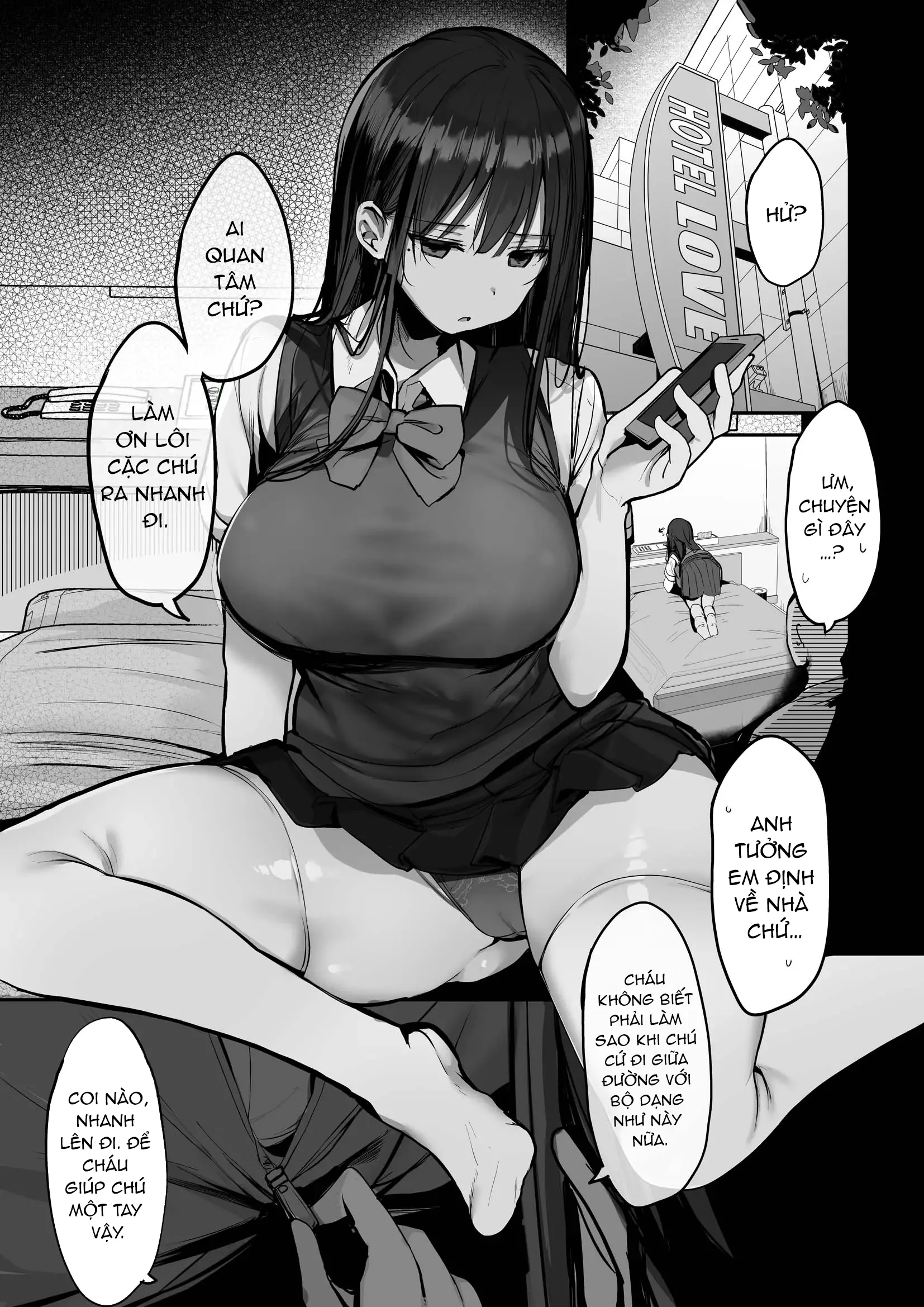 HentaiVN.net - Ảnh 14 - Cháu đã bảo đừng mà ông chú - oneshot