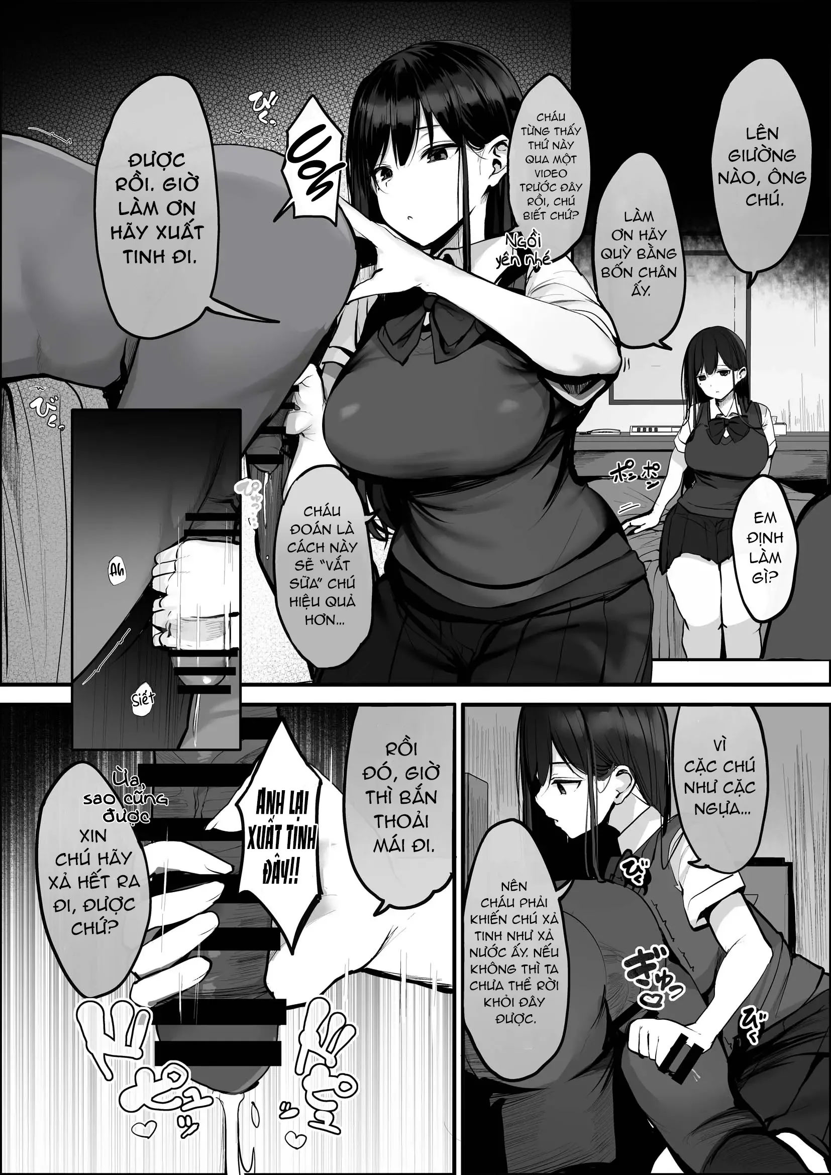 HentaiVN.net - Ảnh 18 - Cháu đã bảo đừng mà ông chú - oneshot