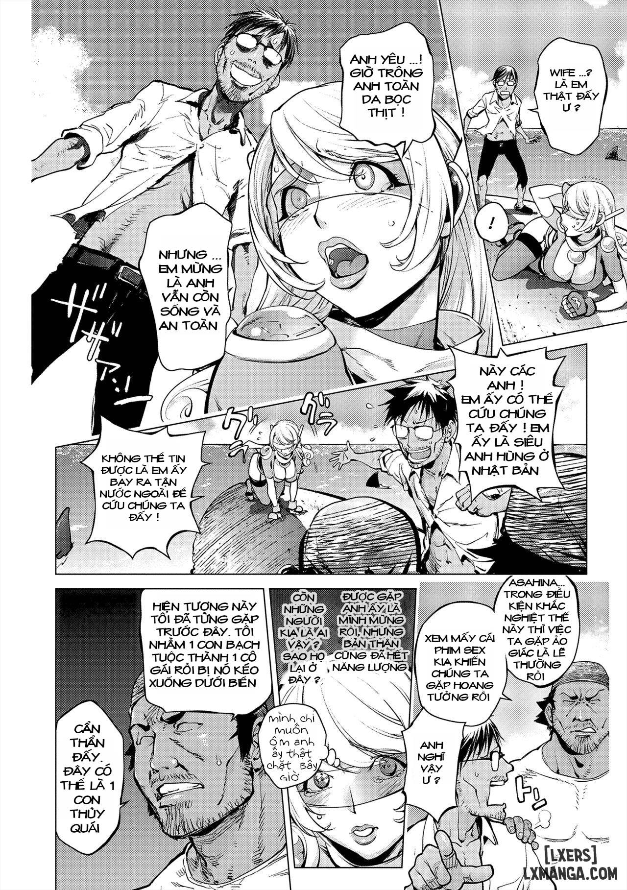 HentaiVN.net - Ảnh 6 - Aisai Senshi Mighty Wife - Chap 15