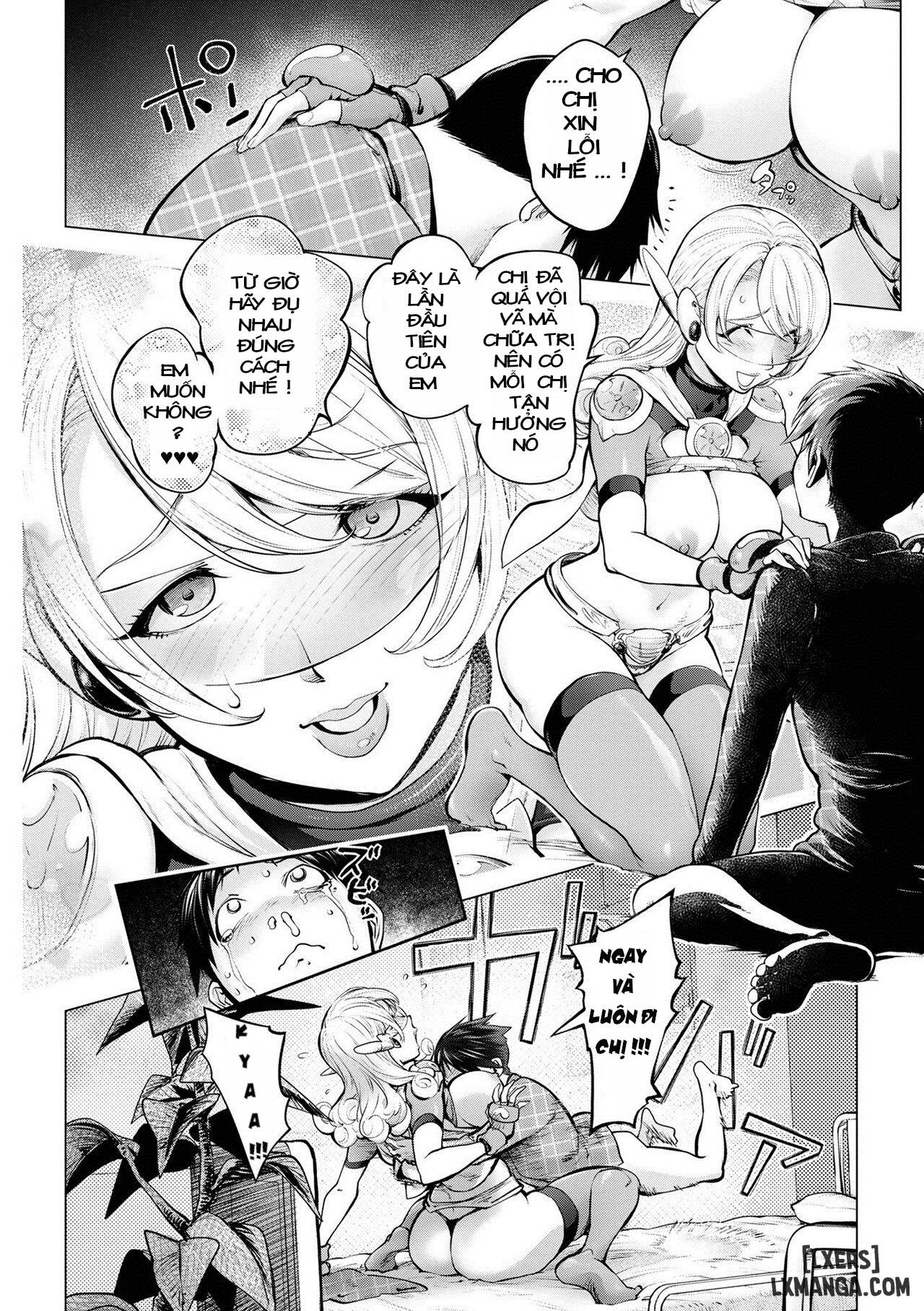HentaiVN.net - Ảnh 24 - Aisai Senshi Mighty Wife - Chap 16