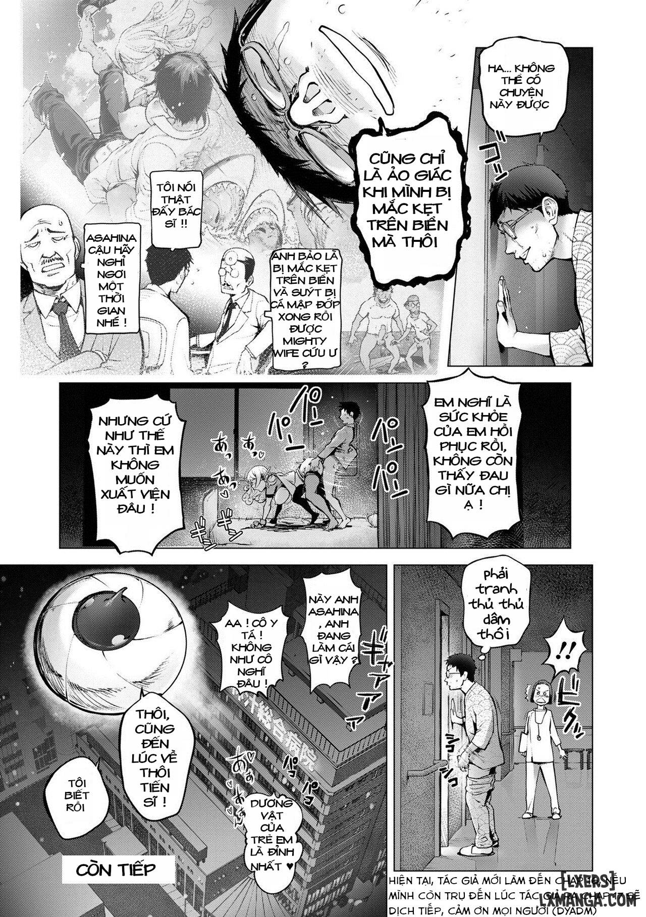 HentaiVN.net - Ảnh 30 - Aisai Senshi Mighty Wife - Chap 16