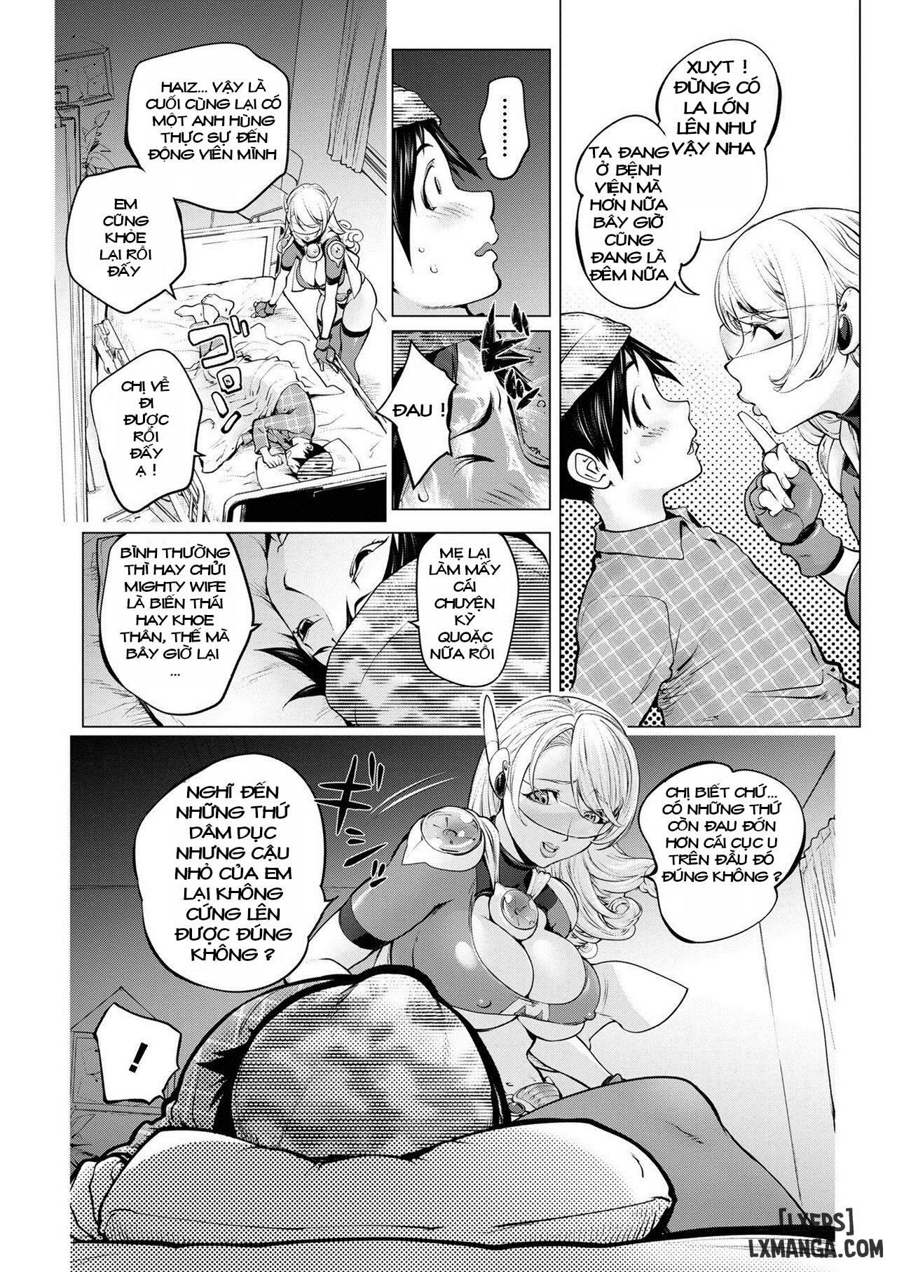 HentaiVN.net - Ảnh 4 - Aisai Senshi Mighty Wife - Chap 16