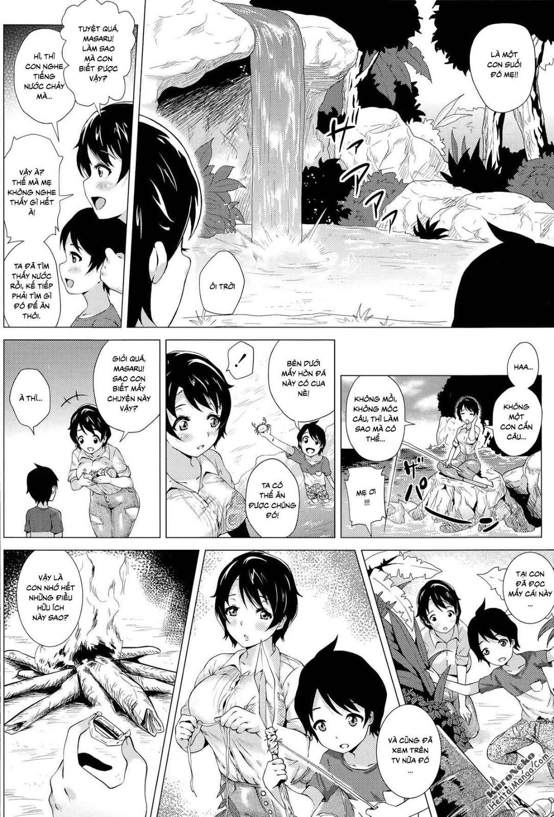 HentaiVN.net - Ảnh 4 - Mama To Boku To Mujintou [Mommy And Me And A Deserted Island] - Oneshot