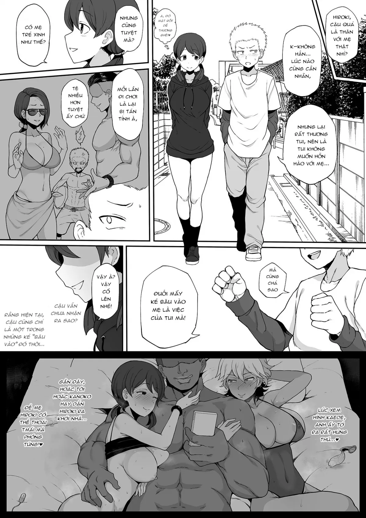 HentaiVN.net - Ảnh 3 - 4P Kokujin no Tenkousei ni Osananajimi o NTR ru - Chap 3