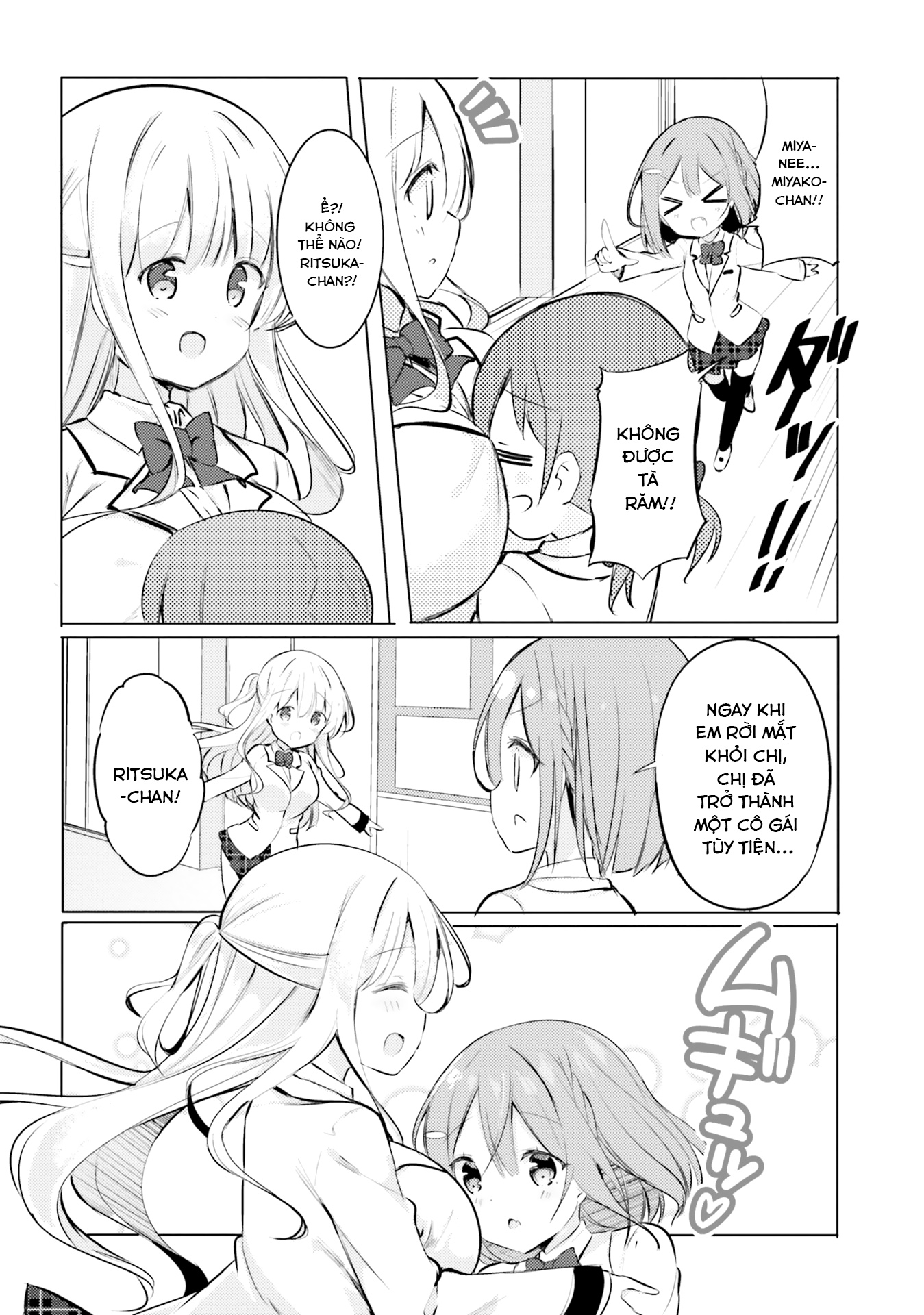 HentaiVN.net - Ảnh 10 - Yuri Boobs Anthology - 1. Nụ hôn bí mật nên là ở trên ngực [Kurou]