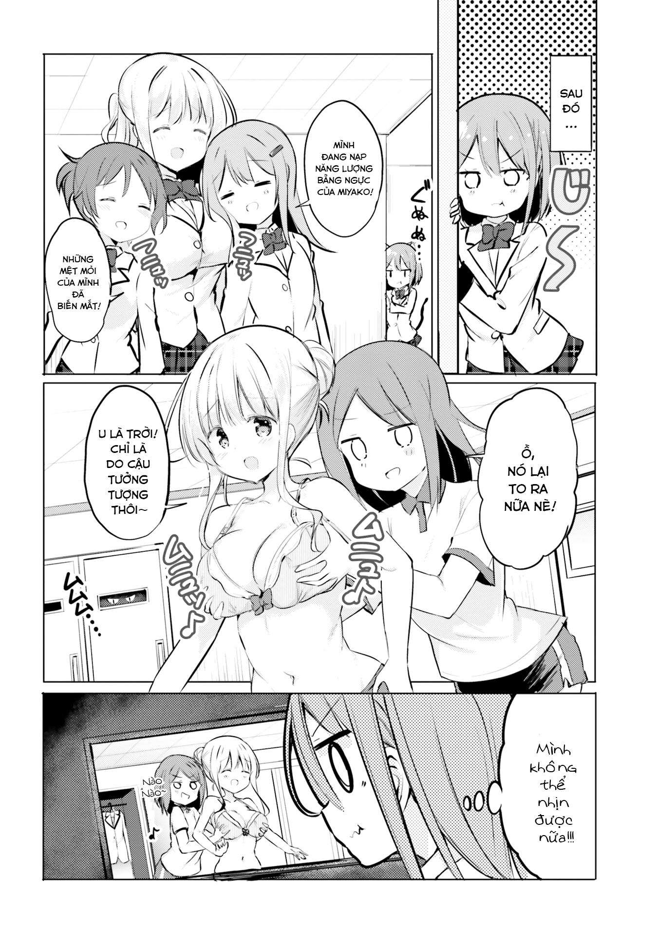 HentaiVN.net - Ảnh 12 - Yuri Boobs Anthology - 1. Nụ hôn bí mật nên là ở trên ngực [Kurou]
