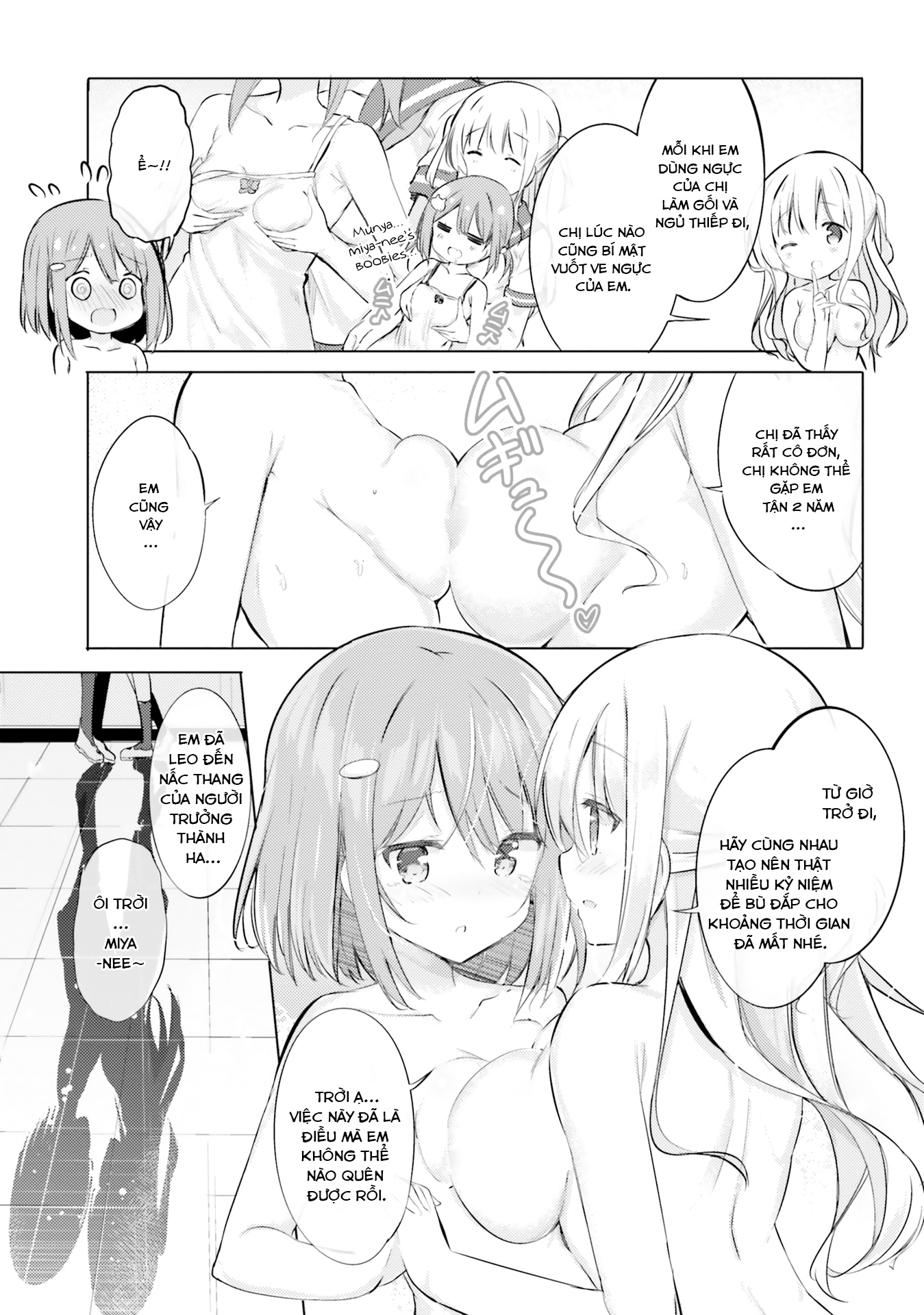 HentaiVN.net - Ảnh 19 - Yuri Boobs Anthology - 1. Nụ hôn bí mật nên là ở trên ngực [Kurou]