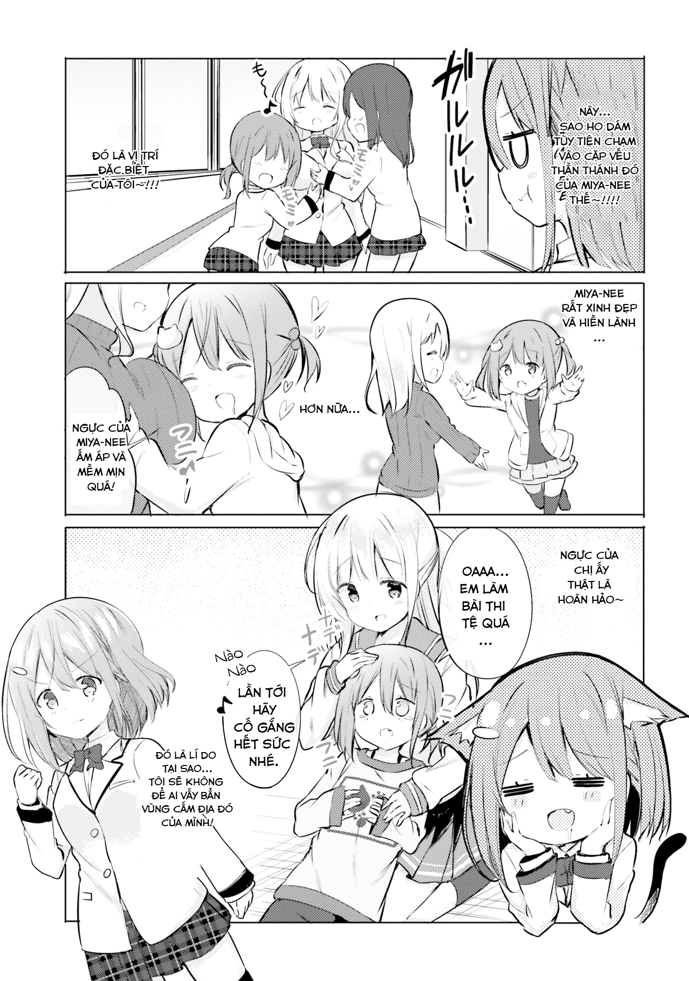 HentaiVN.net - Ảnh 9 - Yuri Boobs Anthology - 1. Nụ hôn bí mật nên là ở trên ngực [Kurou]