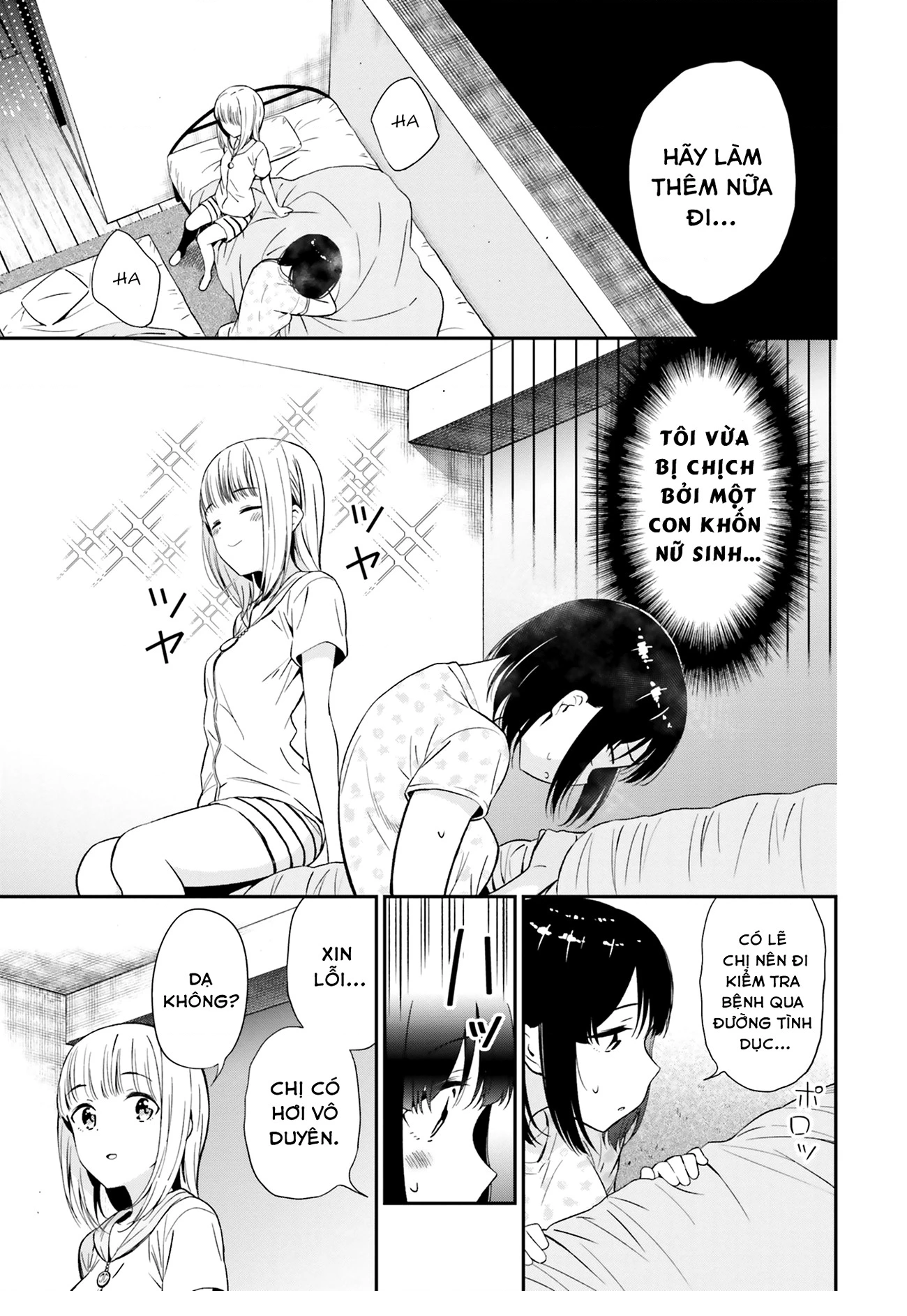 HentaiVN.net - Ảnh 15 - Yuri Boobs Anthology - 3. Được một nữ sinh cấp 3 chỉ dạy về thú vui của giới tính khi đã ngoài 30 [Endo]