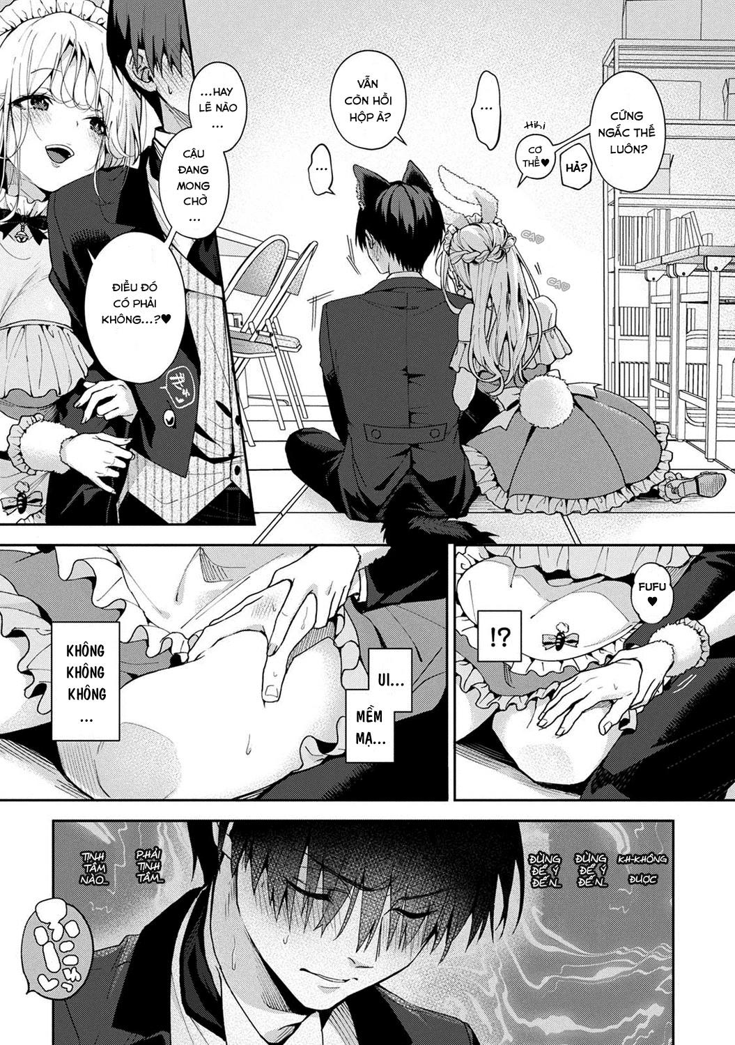 HentaiVN.net - Ảnh 14 - Tôi phũ lời em, em ẵm trọn đời tôi [俺だけに小悪魔な同級生～フったら押し倒されました!～ - 『Ore Da Ke Ni Koakuma Na Doukyuusei Fu Tta Ra Oshitao Sa Rema Shi Ta ~』] - Chap 5A: Lễ hội văn hóa(nửa đầu)