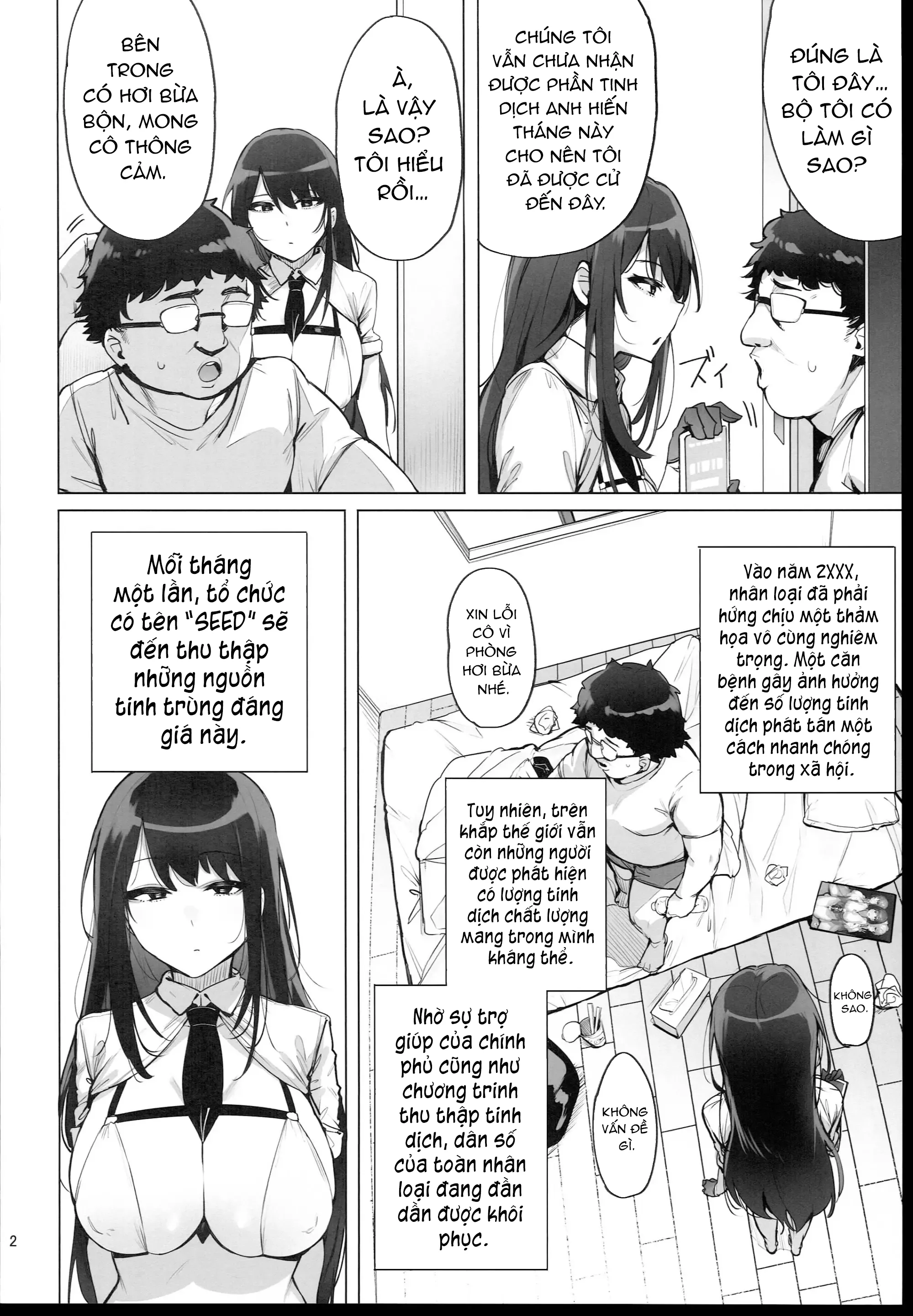 HentaiVN.net - Ảnh 4 - Tôi đến thu tinh dịch anh đây! - Chap 1: Mia Zouin