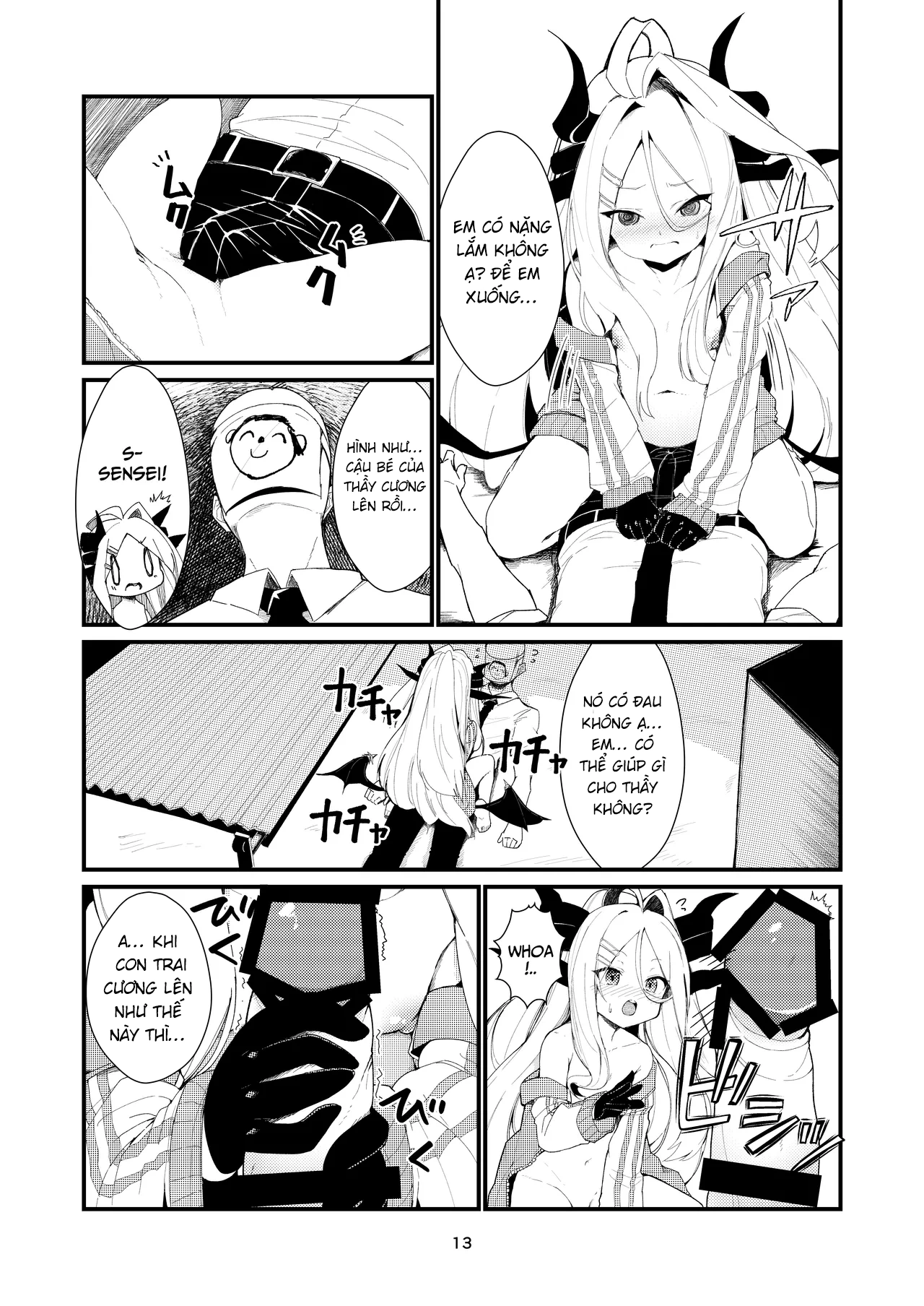 HentaiVN.net - Ảnh 12 - Chỉ mình thầy thôi đấy! - One shot khô dái