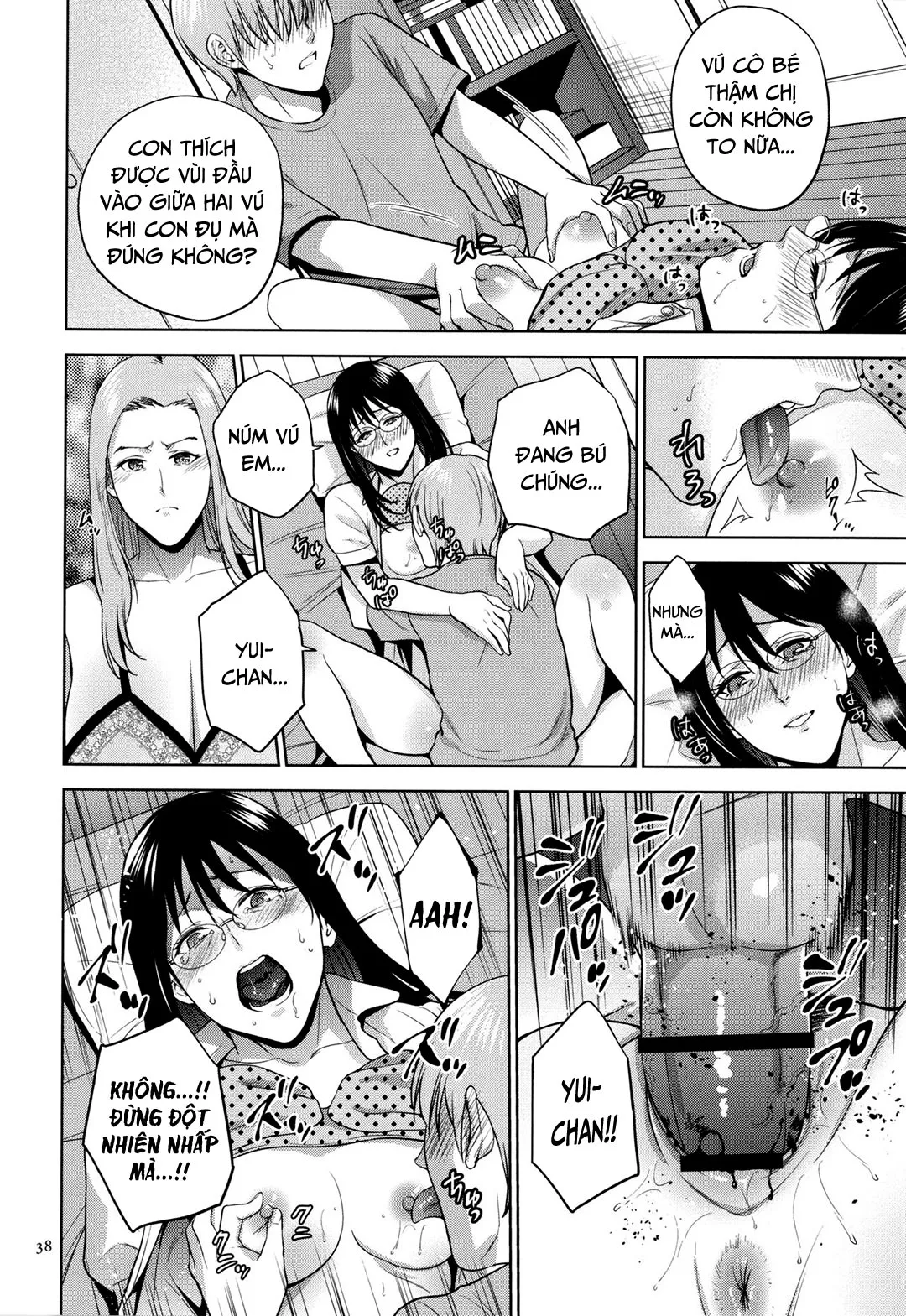 HentaiVN.net - Ảnh 16 - Mitsu Boshi Immoral [蜜母子インモラル + イラストカード] - Chap 1B