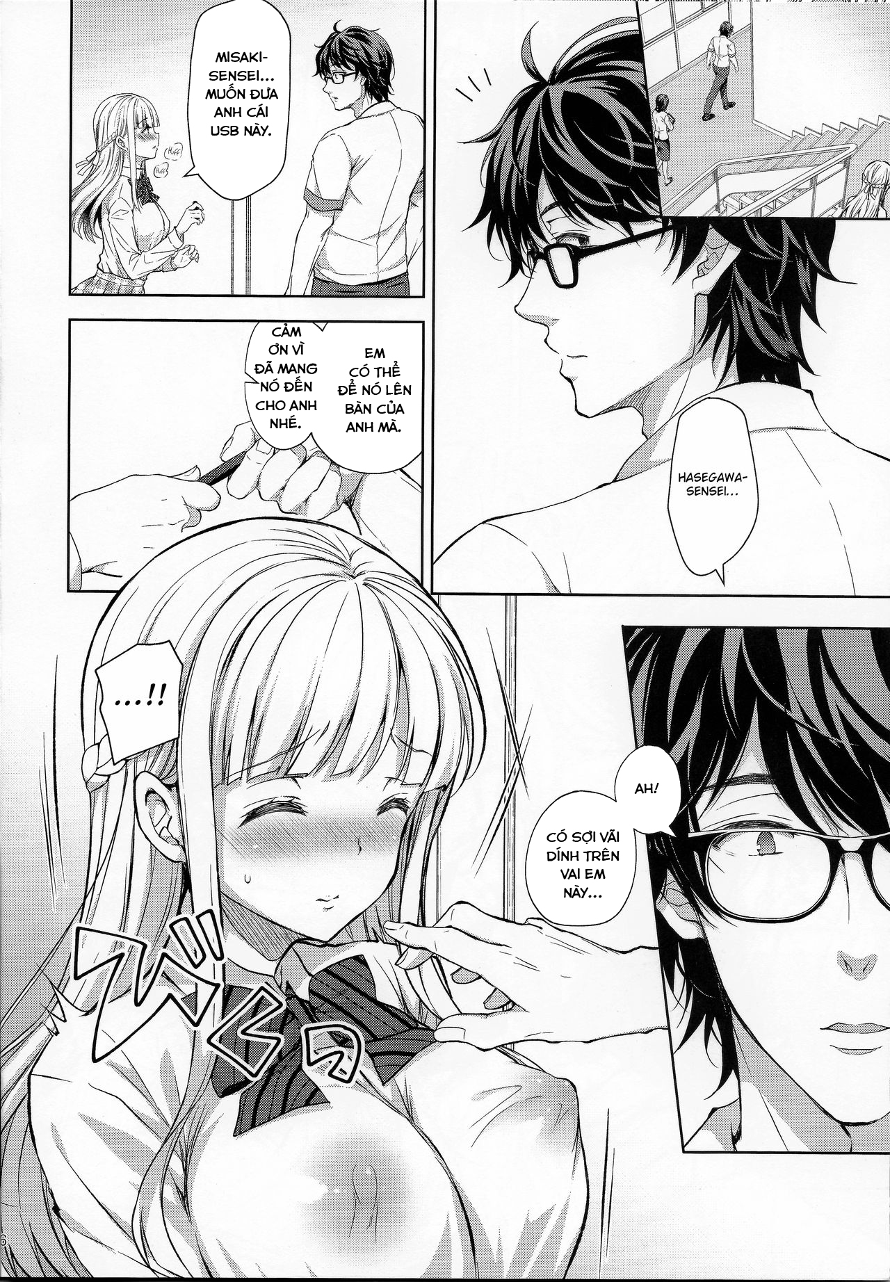 HentaiVN.net - Ảnh 14 - Indeki no Reijou [Dirty Girl; Little Miss Debaucherous] - Chap 4.5 ~ Higyaku no Kyoushitsu ~