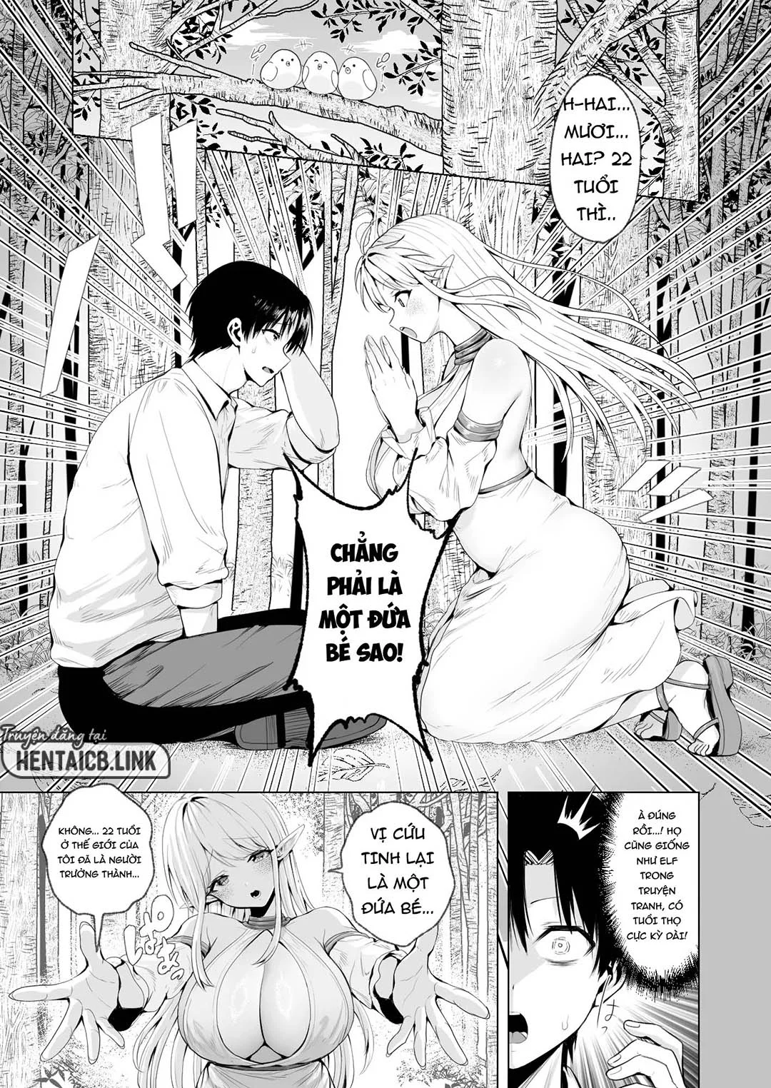 HentaiVN.net - Ảnh 12 - Bị triệu hồi đến dị giới để rồi gặp một bà mẹ Elf - Oneshot