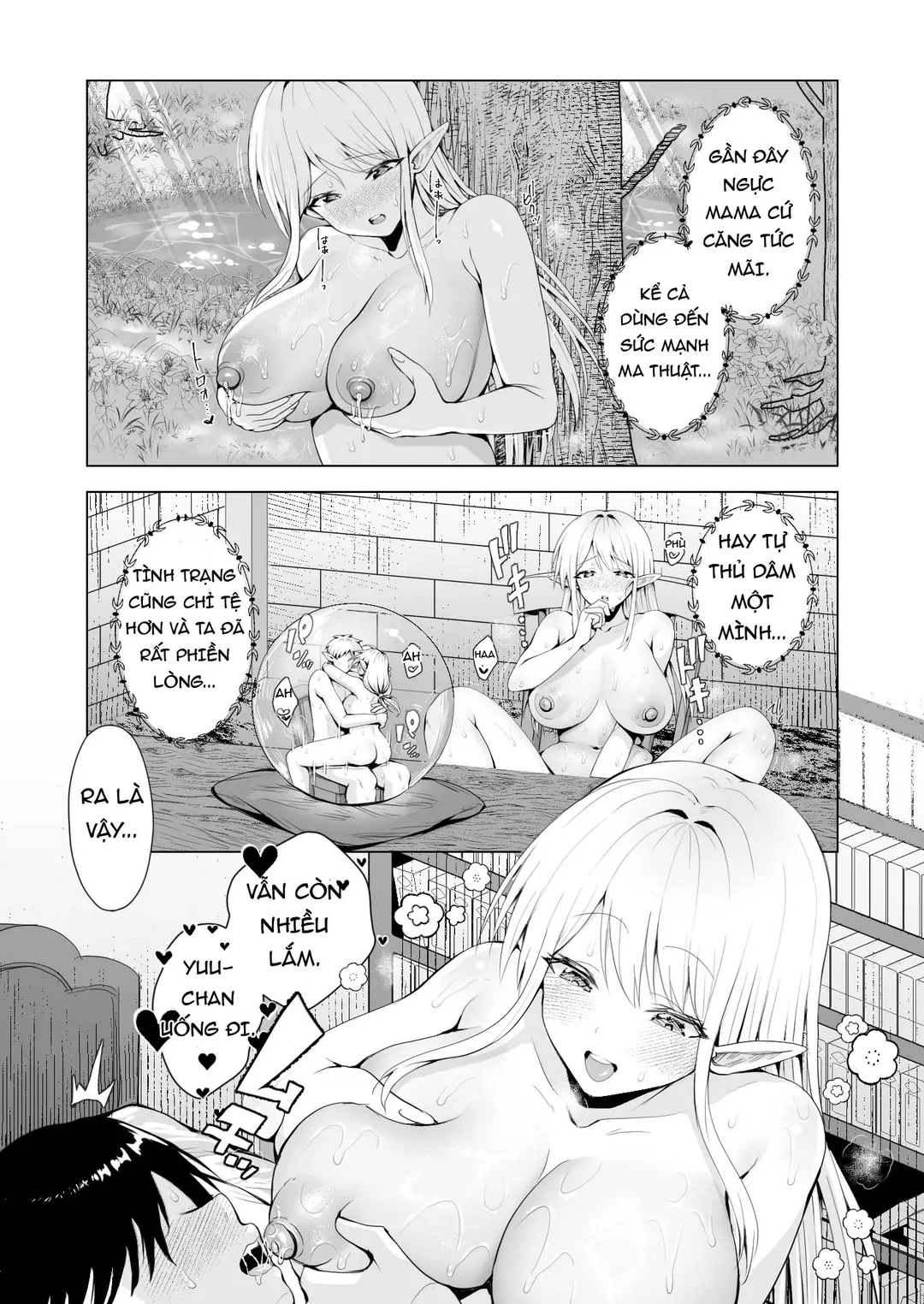 HentaiVN.net - Ảnh 26 - Bị triệu hồi đến dị giới để rồi gặp một bà mẹ Elf - Oneshot