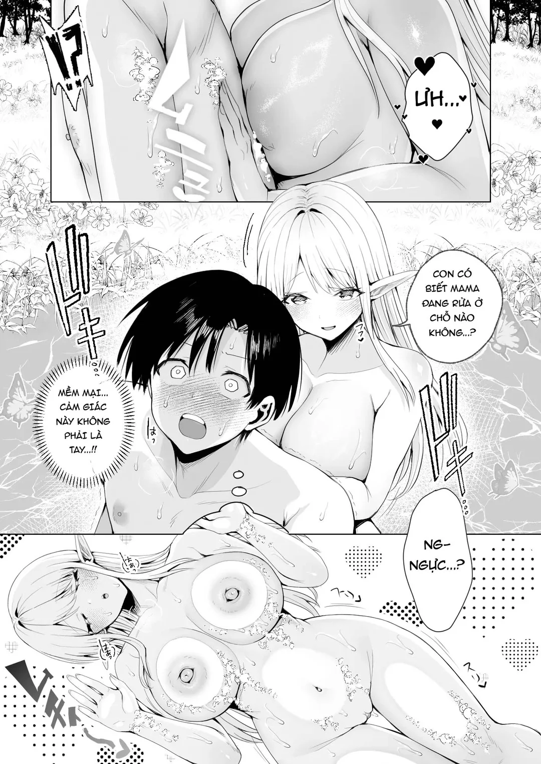 HentaiVN.net - Ảnh 38 - Bị triệu hồi đến dị giới để rồi gặp một bà mẹ Elf - Oneshot