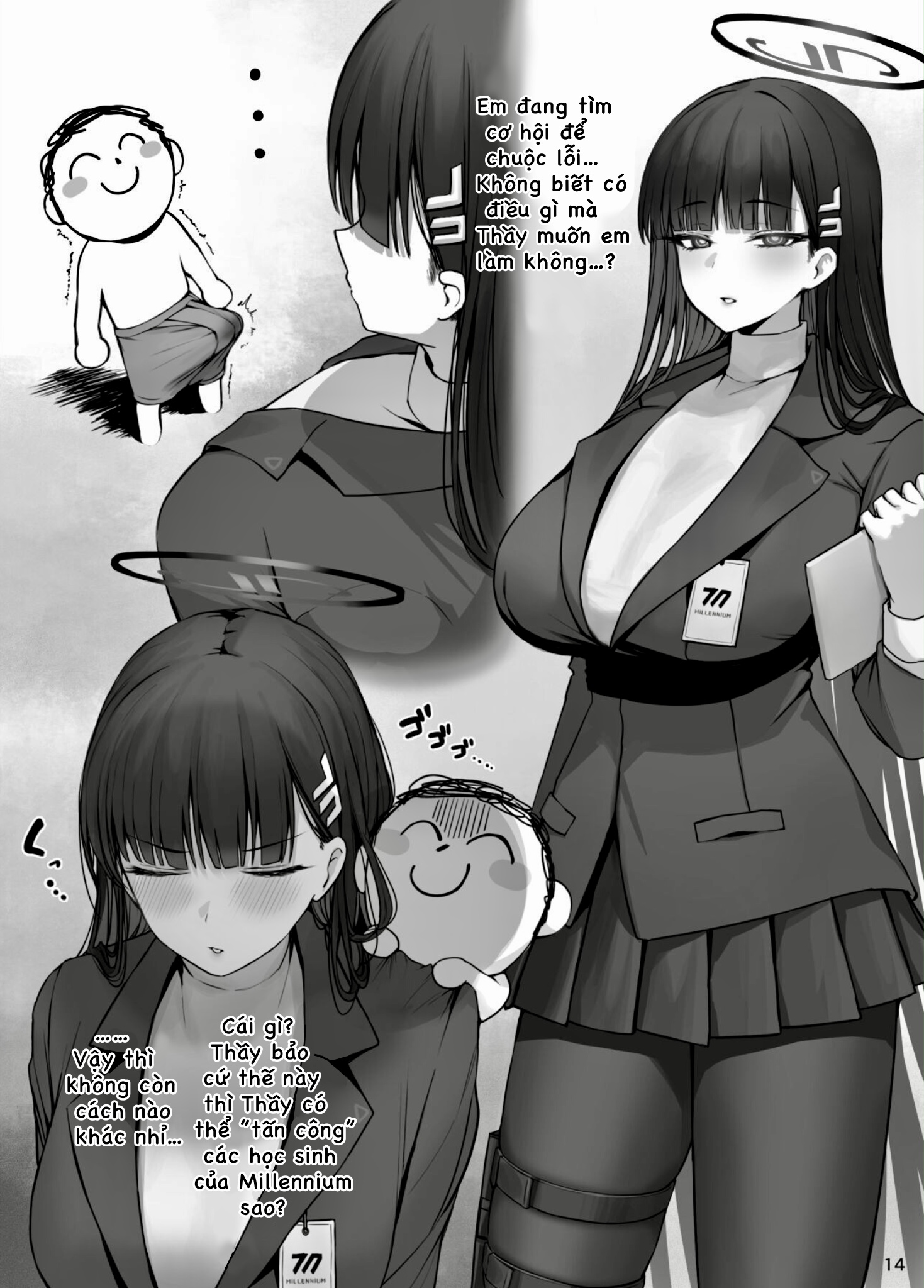 HentaiVN.net - Ảnh 3 - MIJISSO [Blue Archive] - Chap 3:Rio Tsukatsuki