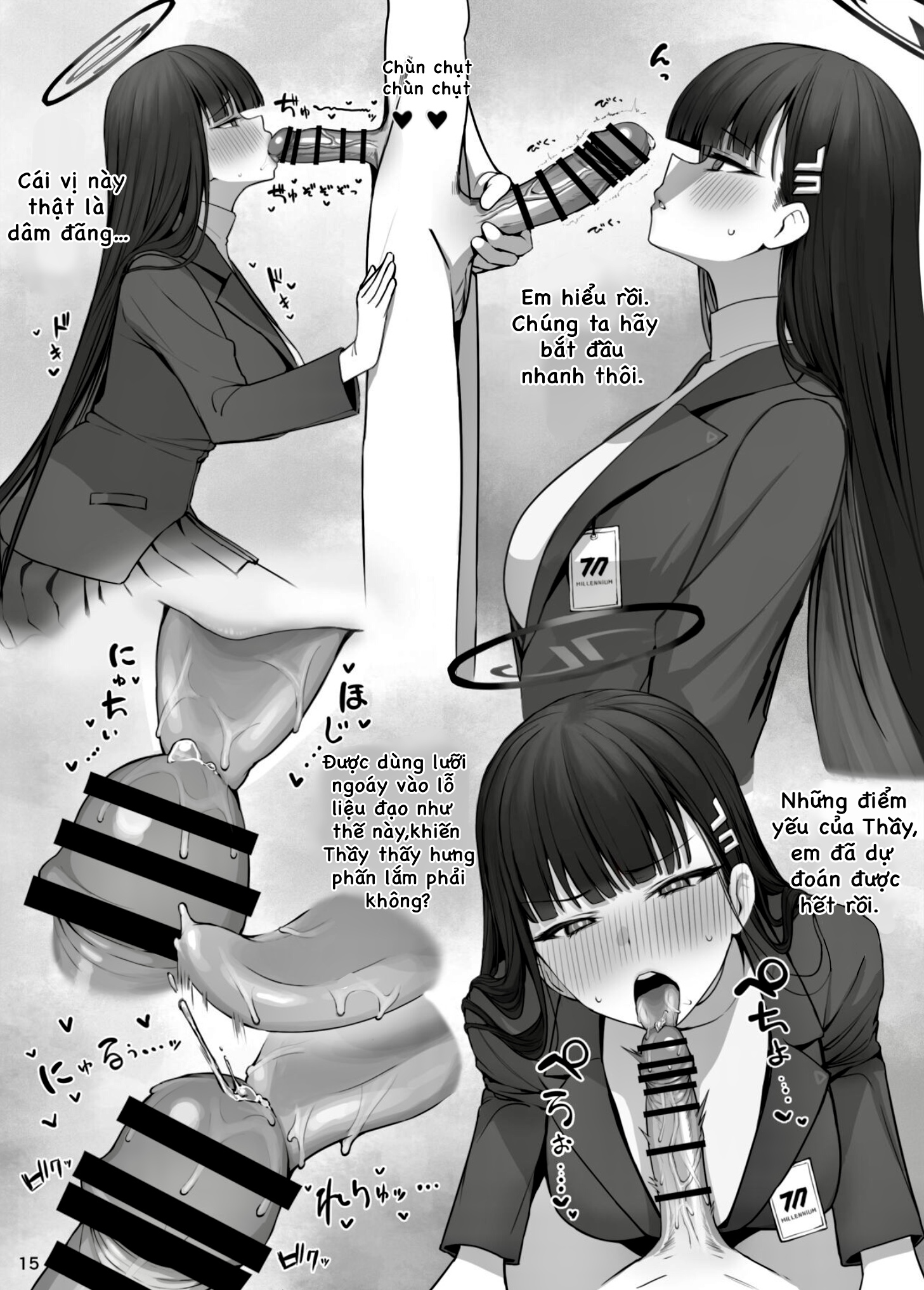 HentaiVN.net - Ảnh 4 - MIJISSO [Blue Archive] - Chap 3:Rio Tsukatsuki