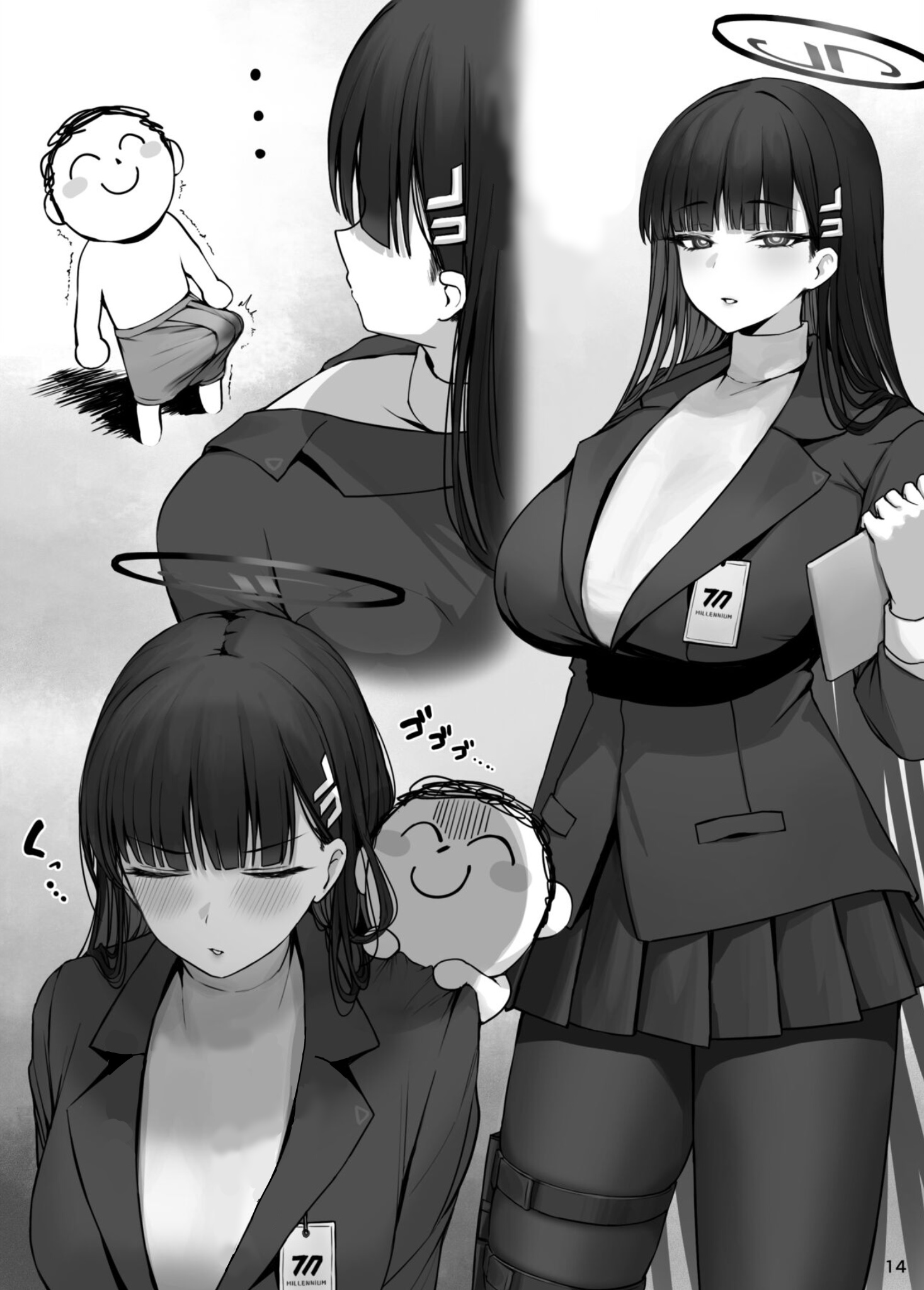 HentaiVN.net - Ảnh 3 - MIJISSO [Blue Archive] - Chap 3,5:Rio Tsukatsuki(bản không lời)