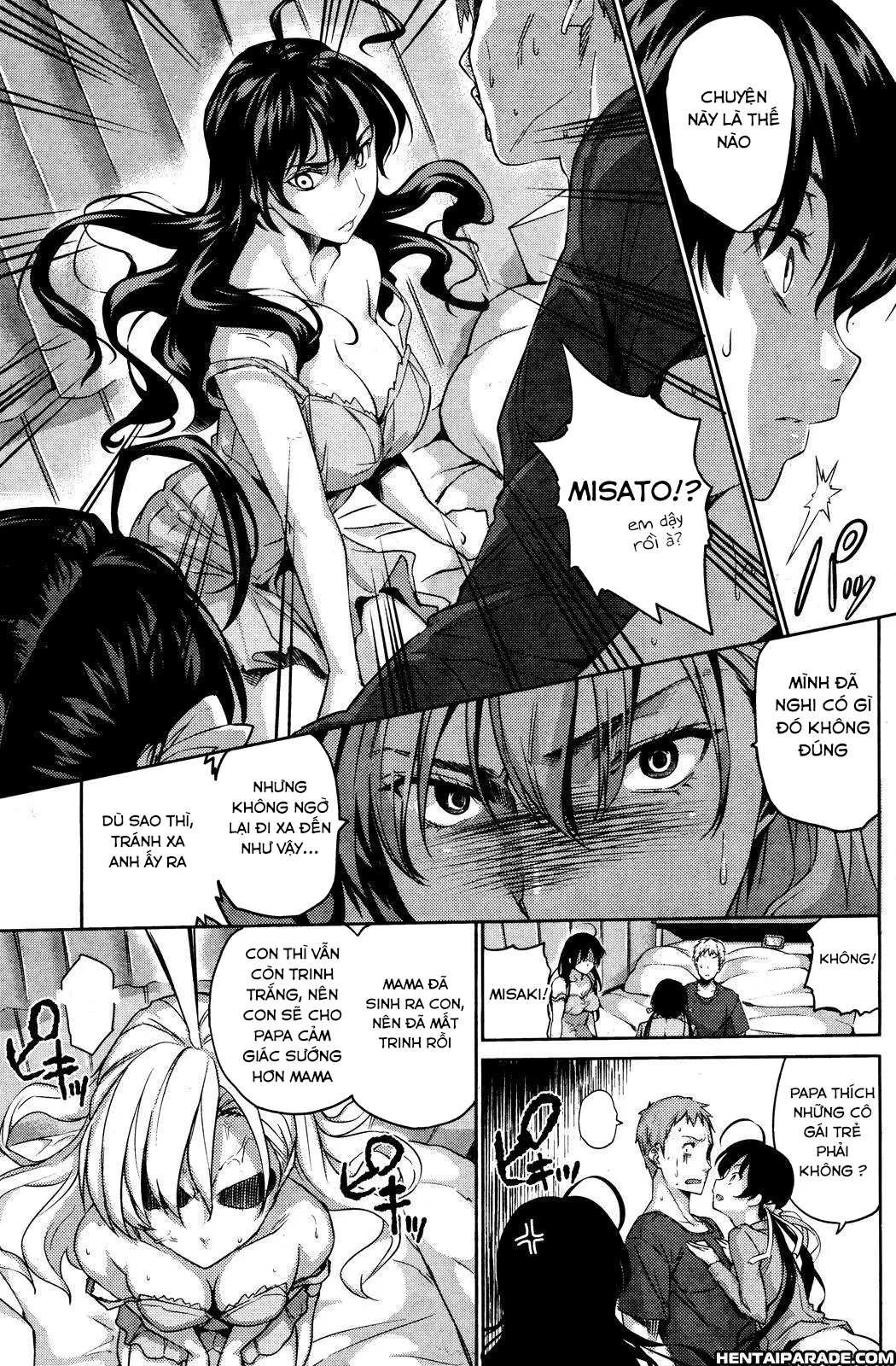HentaiVN.net - Ảnh 12 - Happy Family Sleep [Ngủ cùng nhau nào] - OneShot