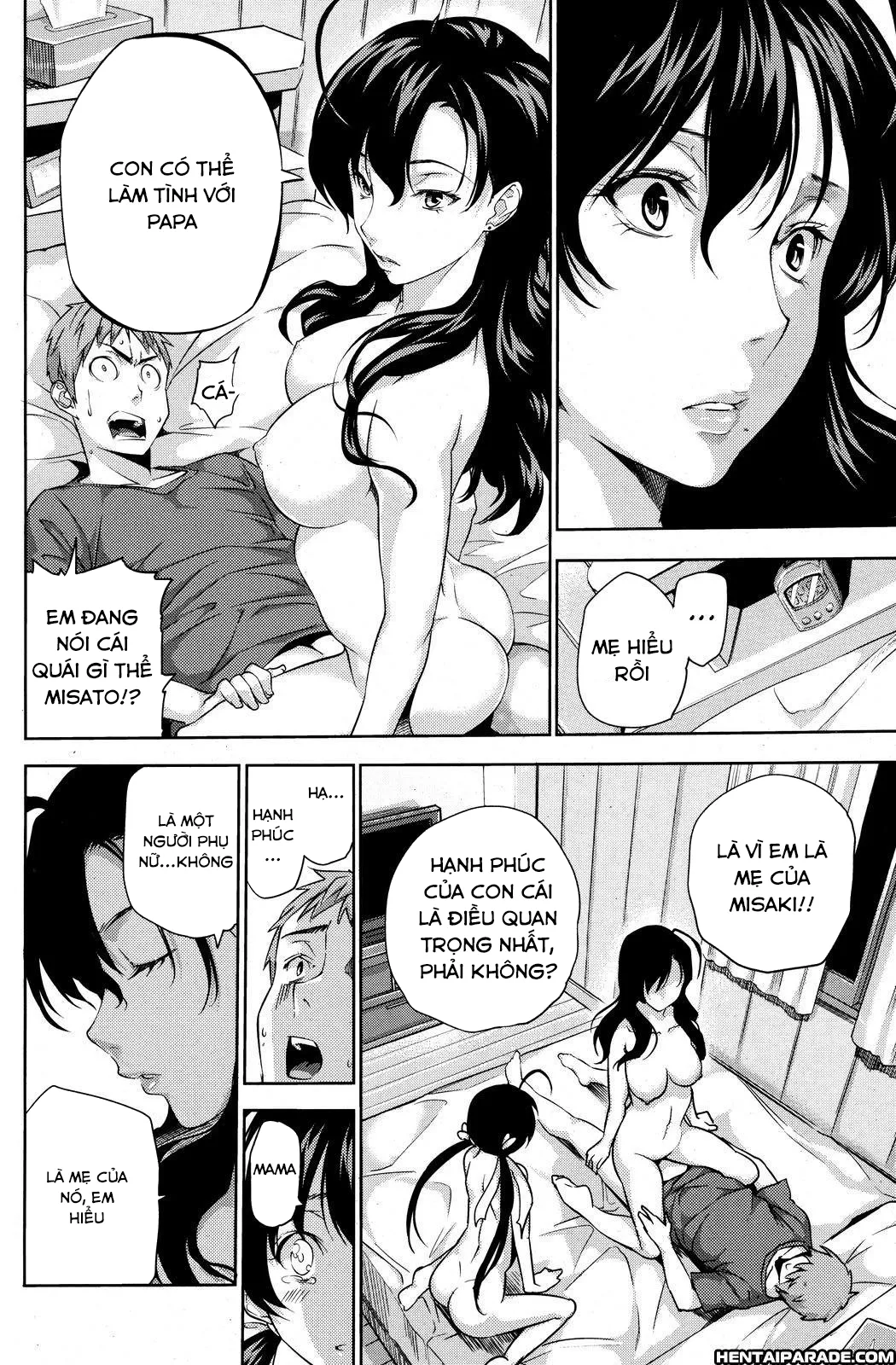 HentaiVN.net - Ảnh 19 - Happy Family Sleep [Ngủ cùng nhau nào] - OneShot