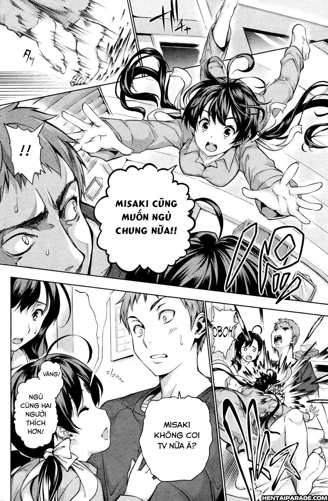 HentaiVN.net - Ảnh 3 - Happy Family Sleep [Ngủ cùng nhau nào] - OneShot