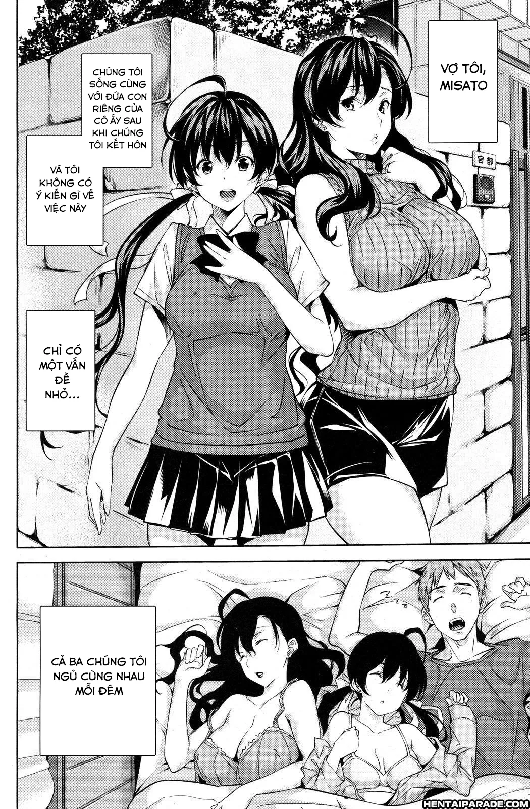 HentaiVN.net - Ảnh 5 - Happy Family Sleep [Ngủ cùng nhau nào] - OneShot
