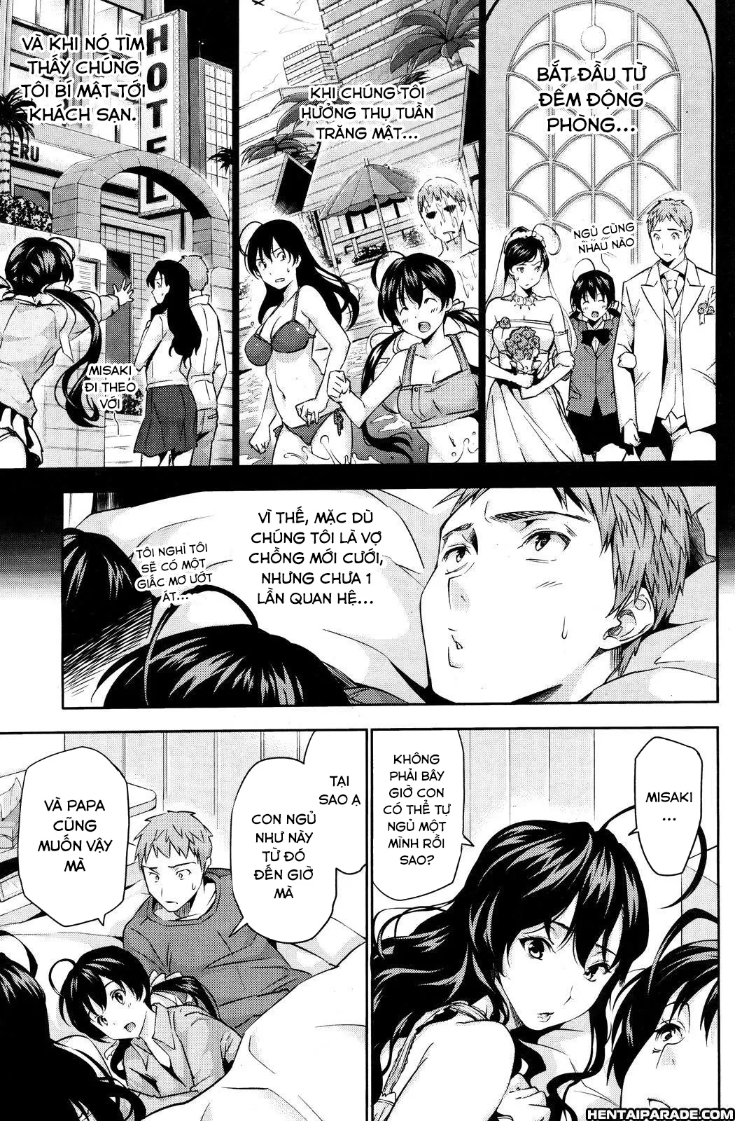 HentaiVN.net - Ảnh 6 - Happy Family Sleep [Ngủ cùng nhau nào] - OneShot