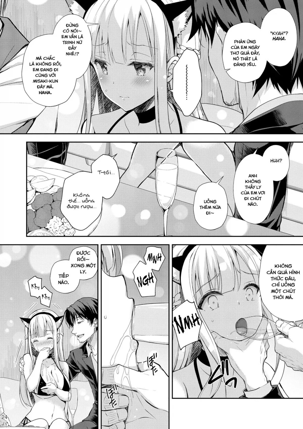 HentaiVN.net - Ảnh 24 - Indeki no Reijou [Dirty Girl] - Chap 3 ~Yureugoku Kokoro, Yoru Midareru Mitsubana~